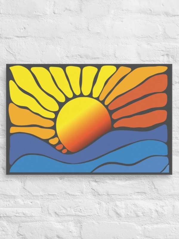Abstract Sunrise Canvas 2:3 product image (3)