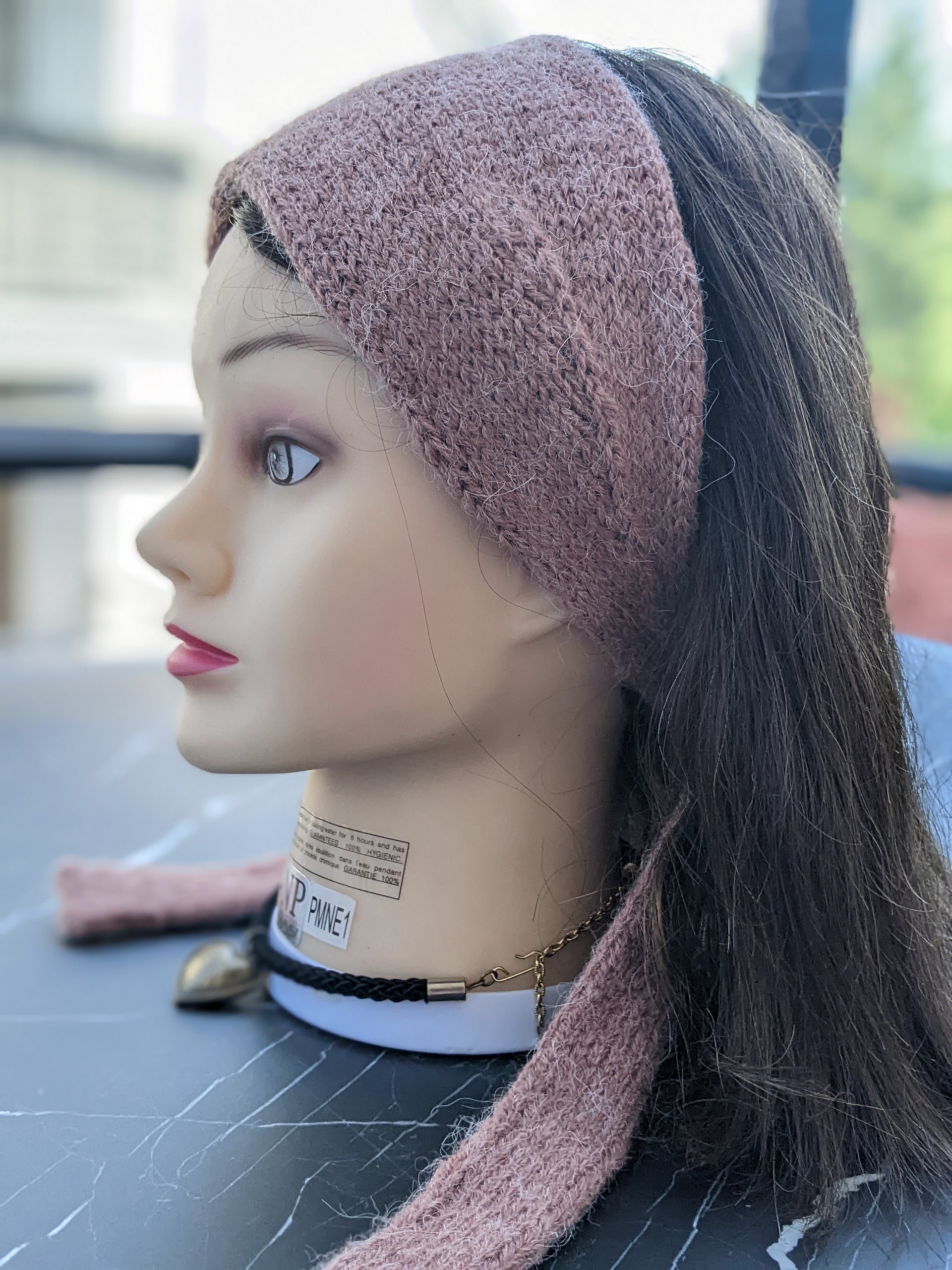 Knit Headband with Ties Pattern product image (6)