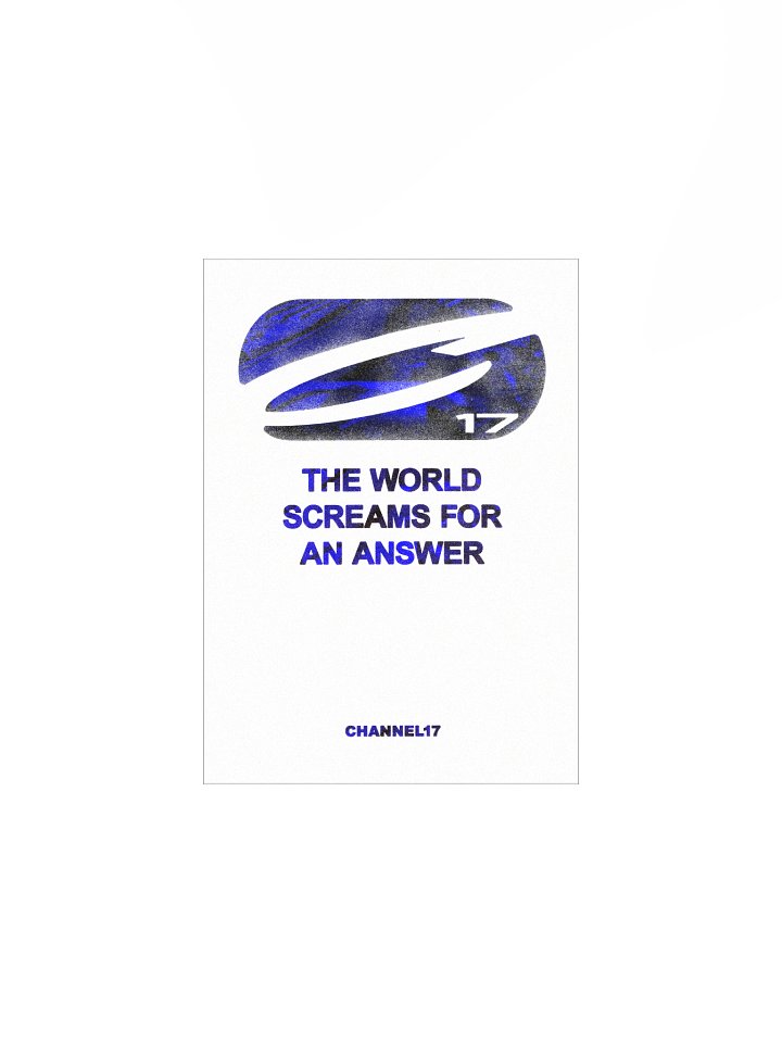 CHANNEL17 'Answer' Poster (Blue Variant) product image (1)