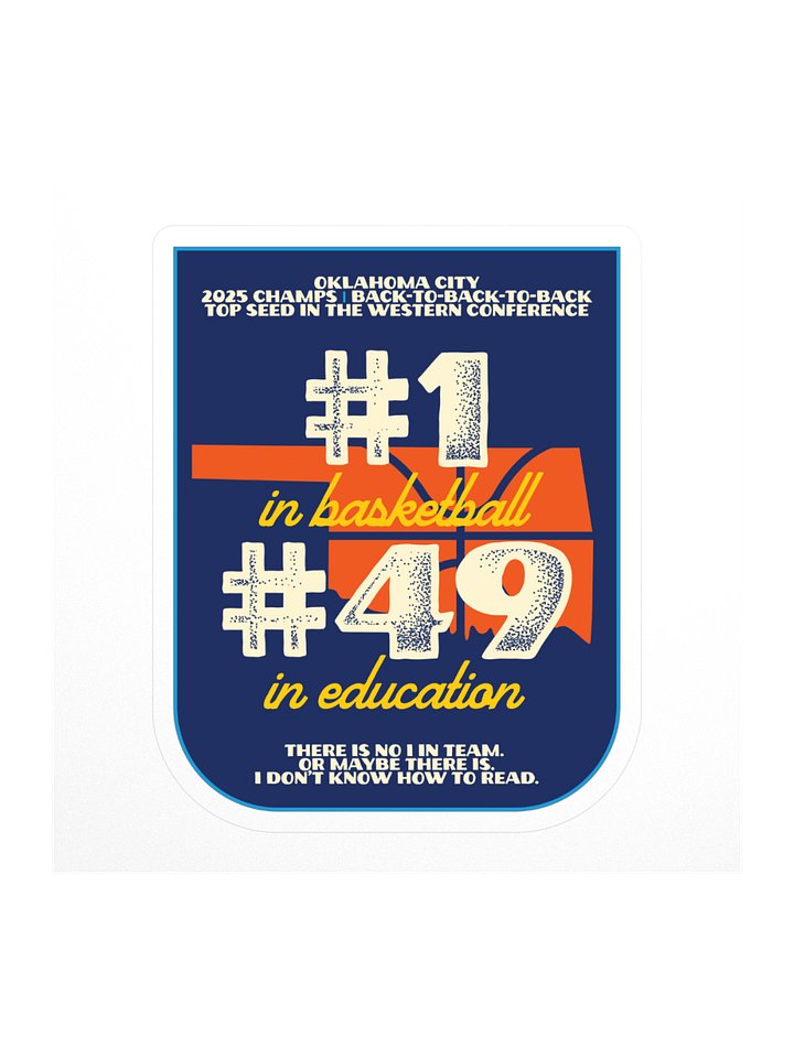 Oklahoma State Rankings Sticker product image (2)