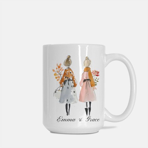 Personalized Best Friends Mug with Fall Flowers - Long Time Friend Coffee Mug, Custom Friendship Keepsake.

Celebrate the bea...