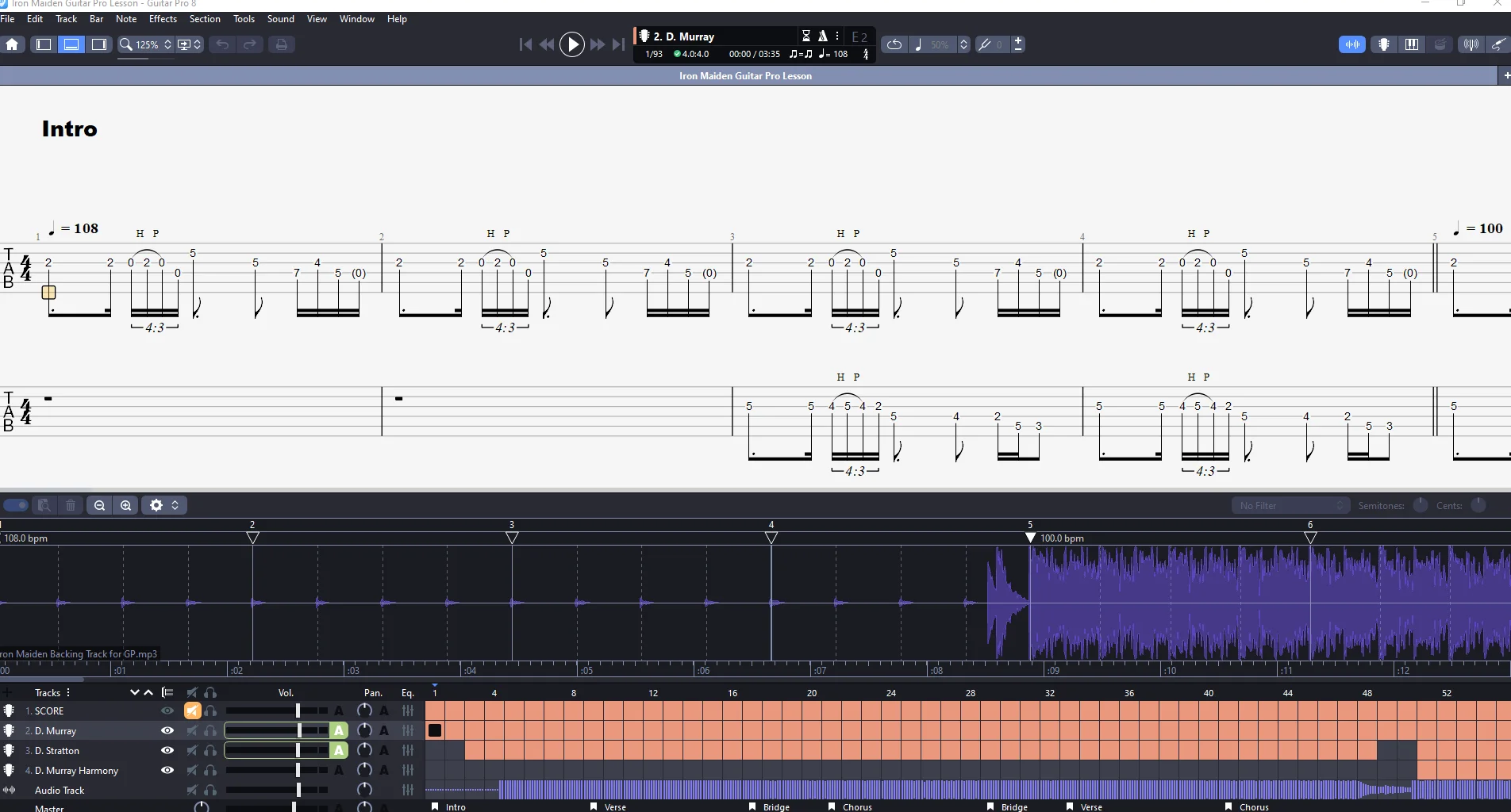 Iron Maiden (Song) | PDF Tab + Guitar Pro | from Debut 1980 product image (3)