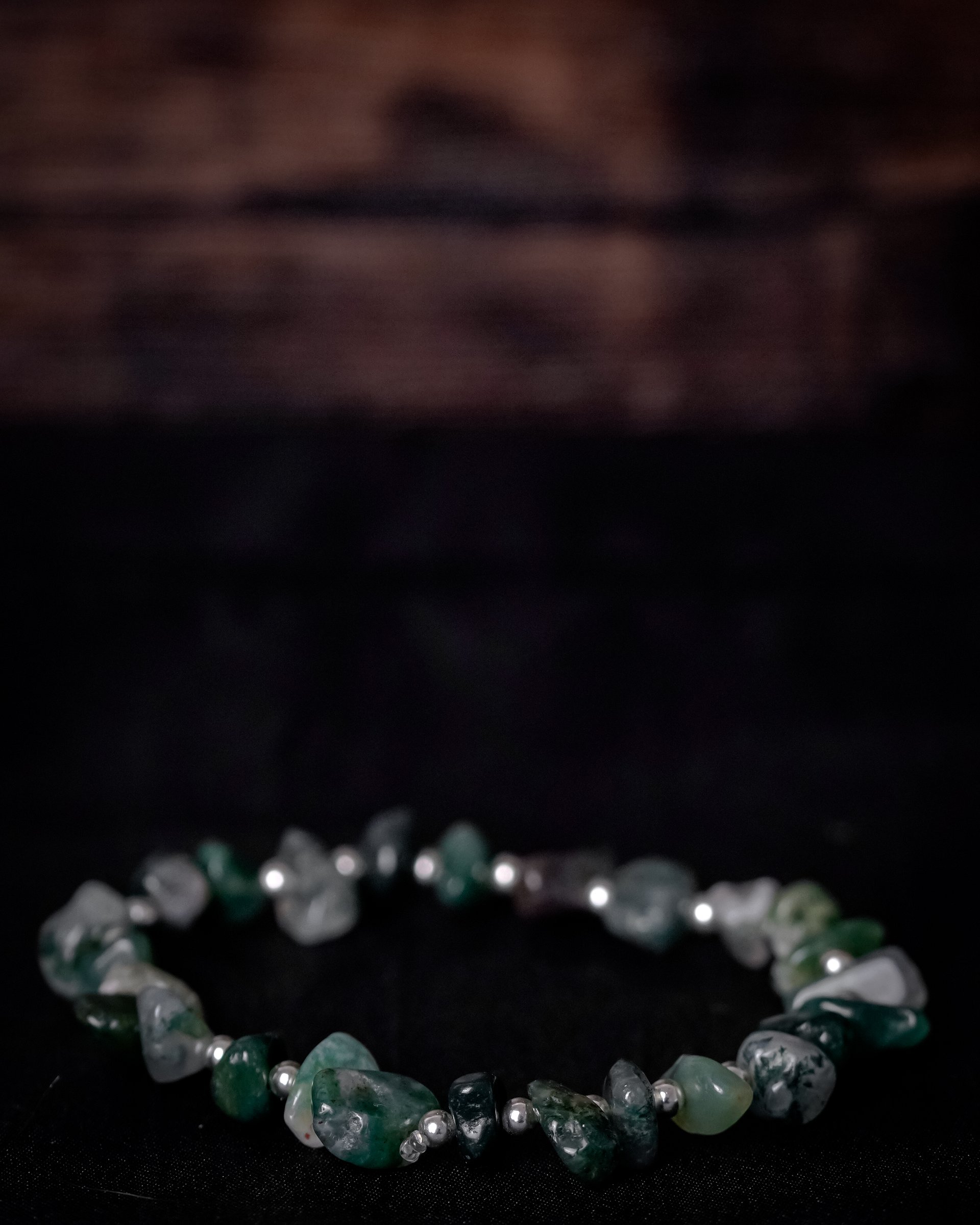 Agate chip & sterling silver product image (1)