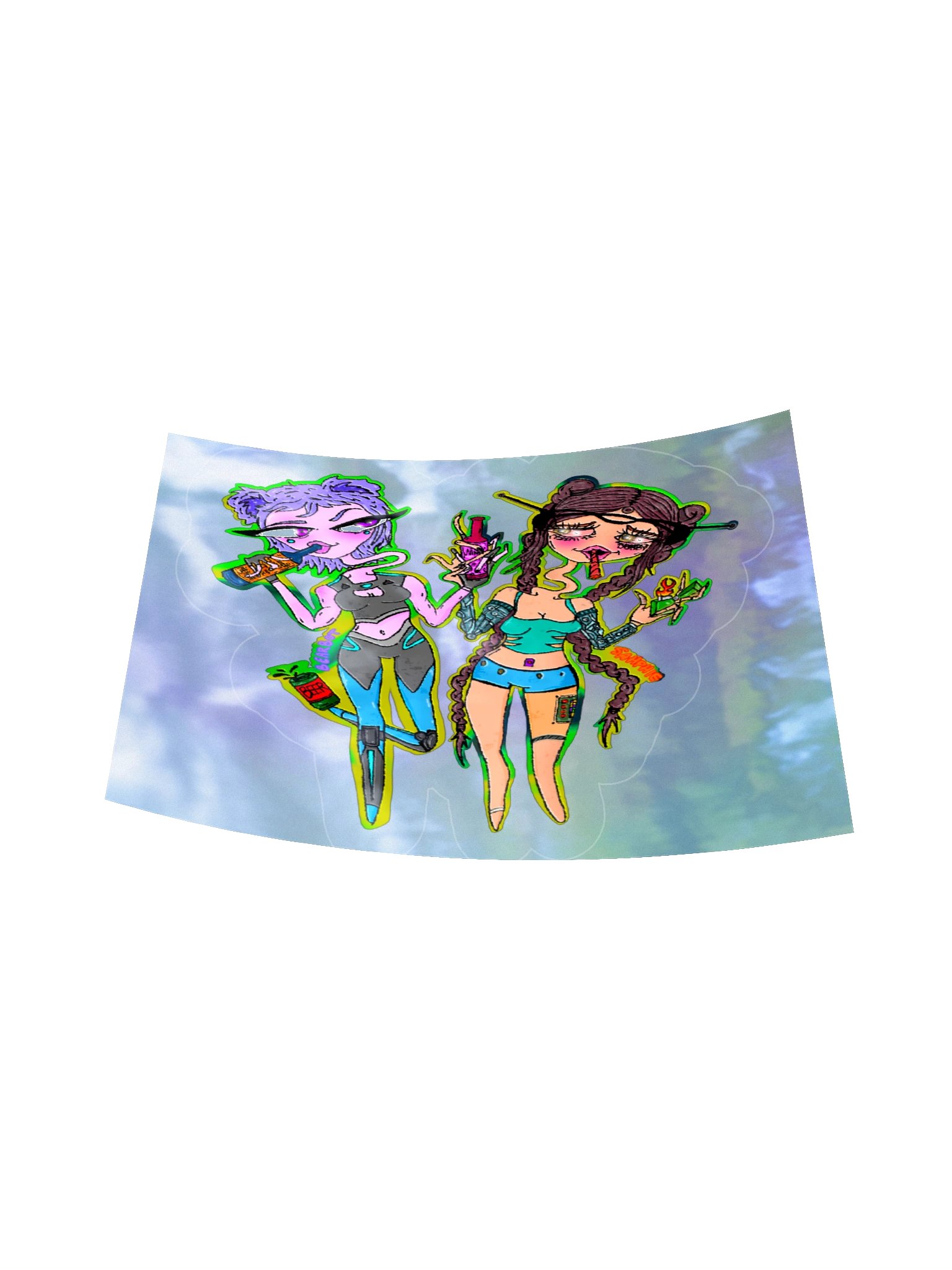 BEARBOT X SAHPHIE ● Vinyl Holo Sticker product image (6)