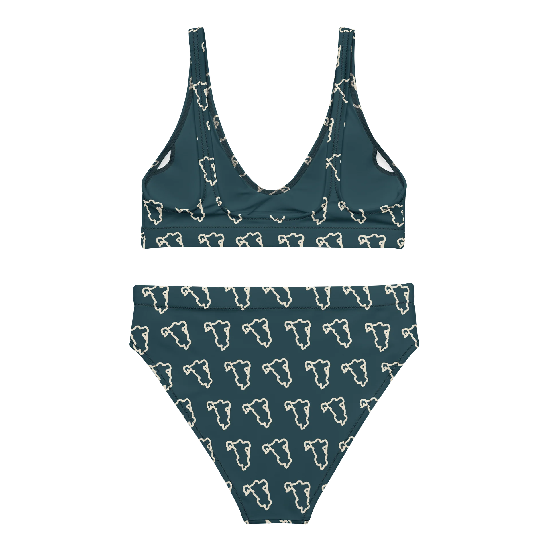 Lake Lines Recycled High-Waisted Bikini product image (2)