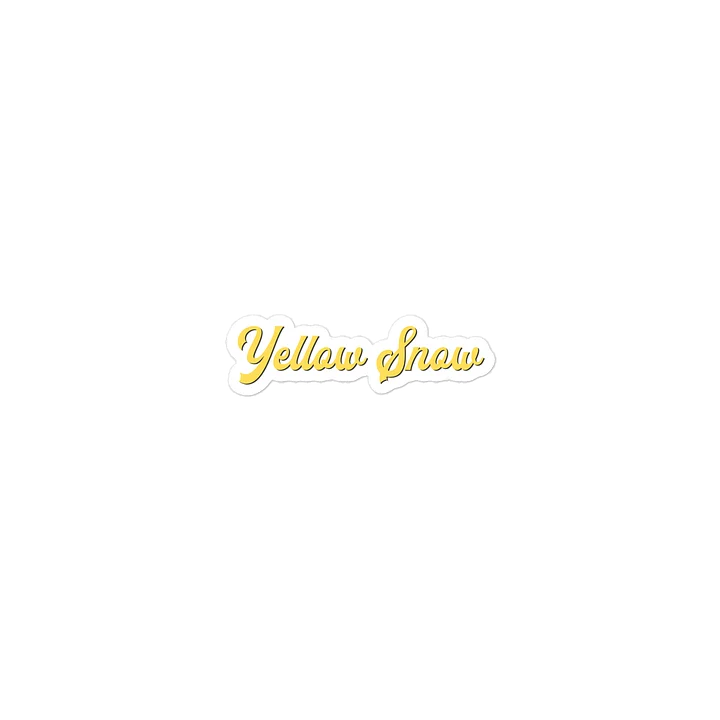 "Yellow Snow" Die-Cut Sticker product image (2)