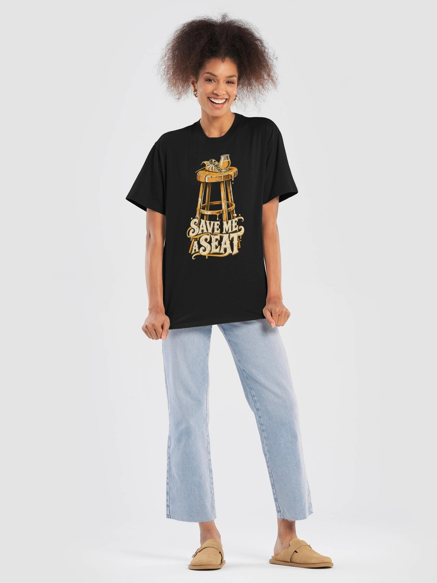 SAVE ME A SEAT — Unisex Oversized Graphic T-Shirt product image (7)