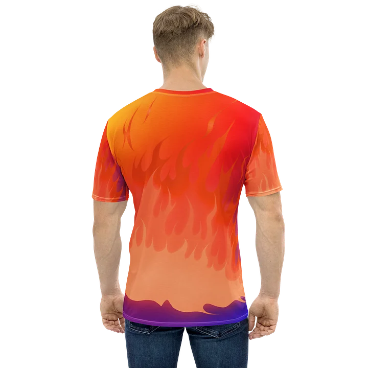 Flame Graphic T-Shirt – Purple Orange product image (1)