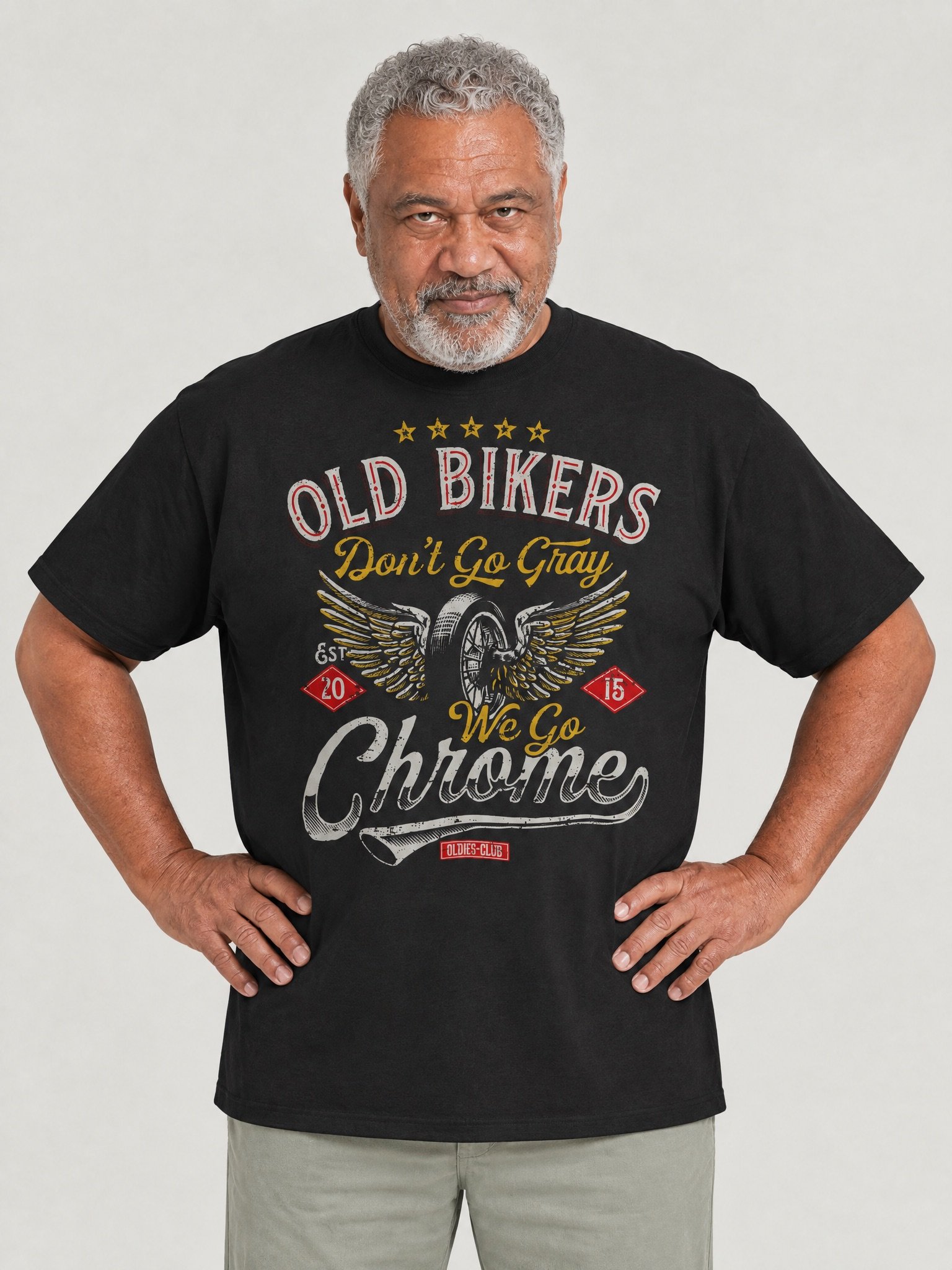 Old Bikers Don't Go Gray, We Go Chrome T-Shirt product image (2)