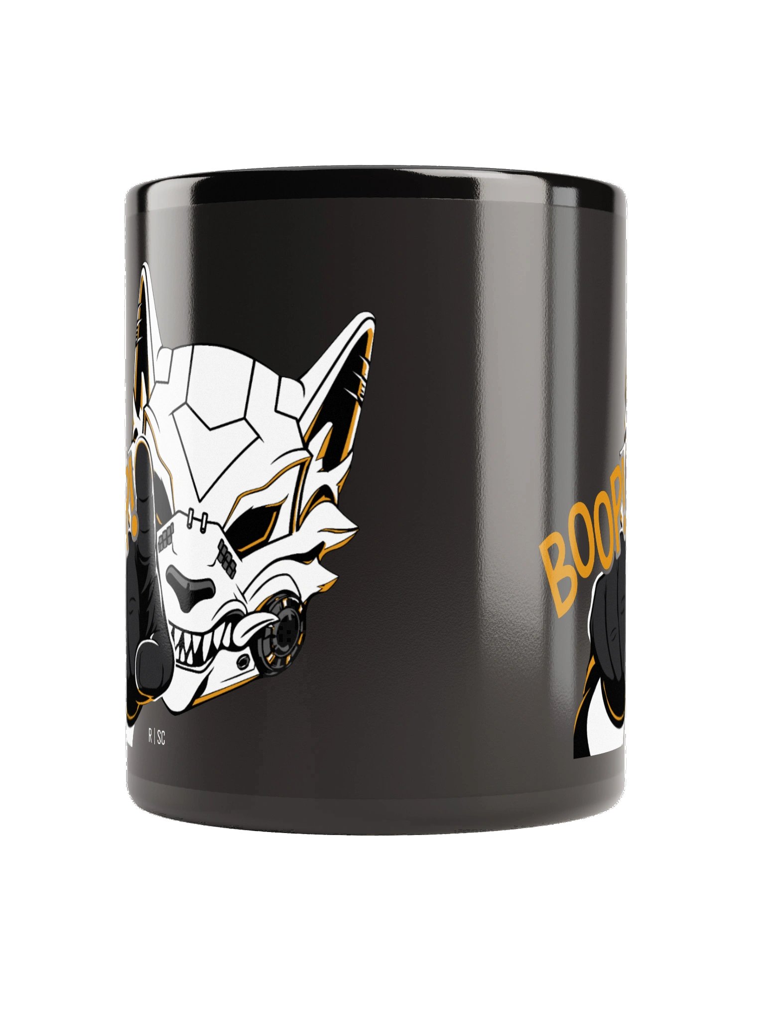 Wolf Mask Boop Black Mug product image (2)