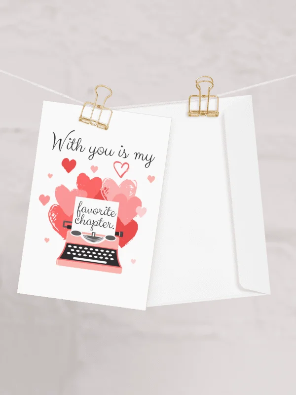 With you is my favorite chapter Romantic Card product image (6)