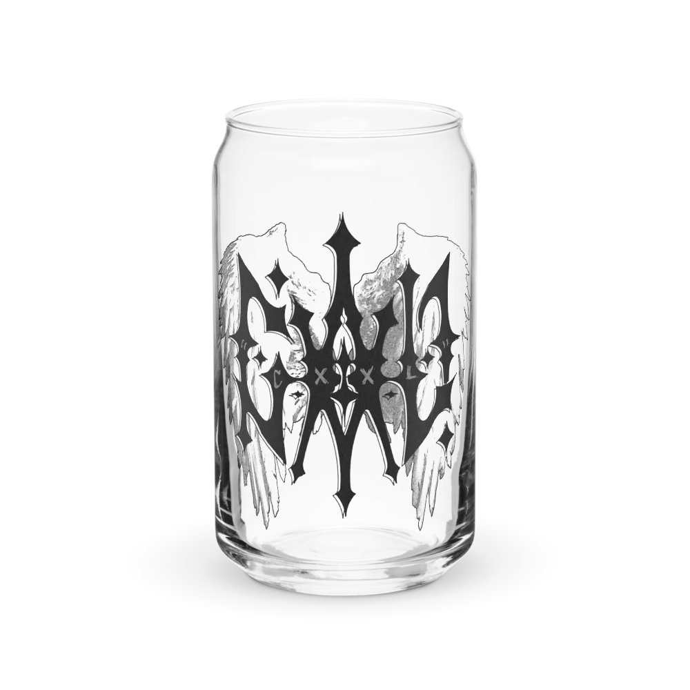 CXXL Angel Wings on a Soda Shaped Glass product image (1)