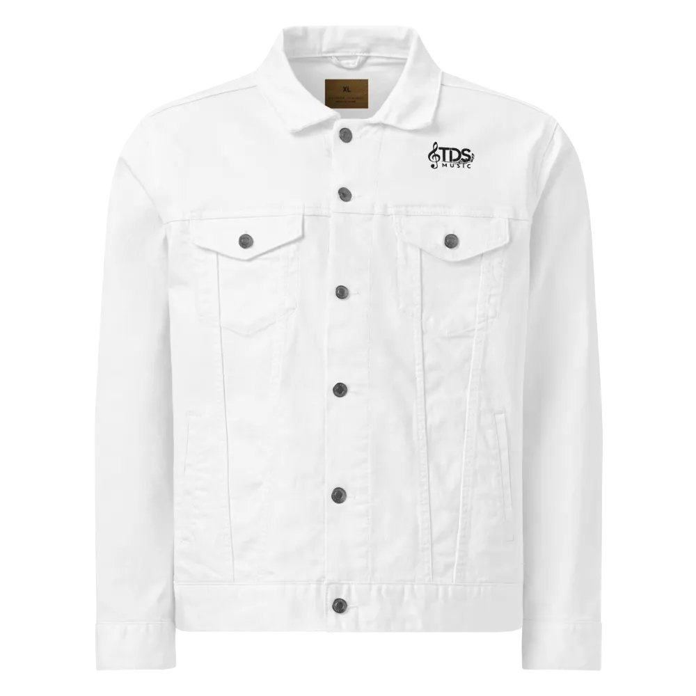 TDS Music Unisex Denim Jacket with Minimalist Mountain Design product image (3)