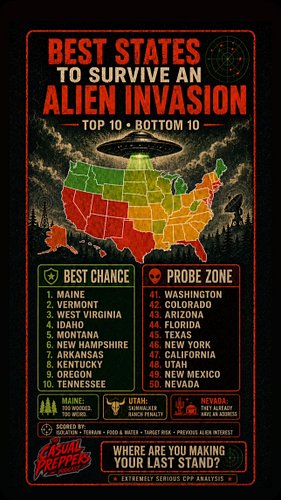 Apparently the aliens have already done their homework. 👽

Maine is hiding in the woods. Nevada is already in their GPS. And ...