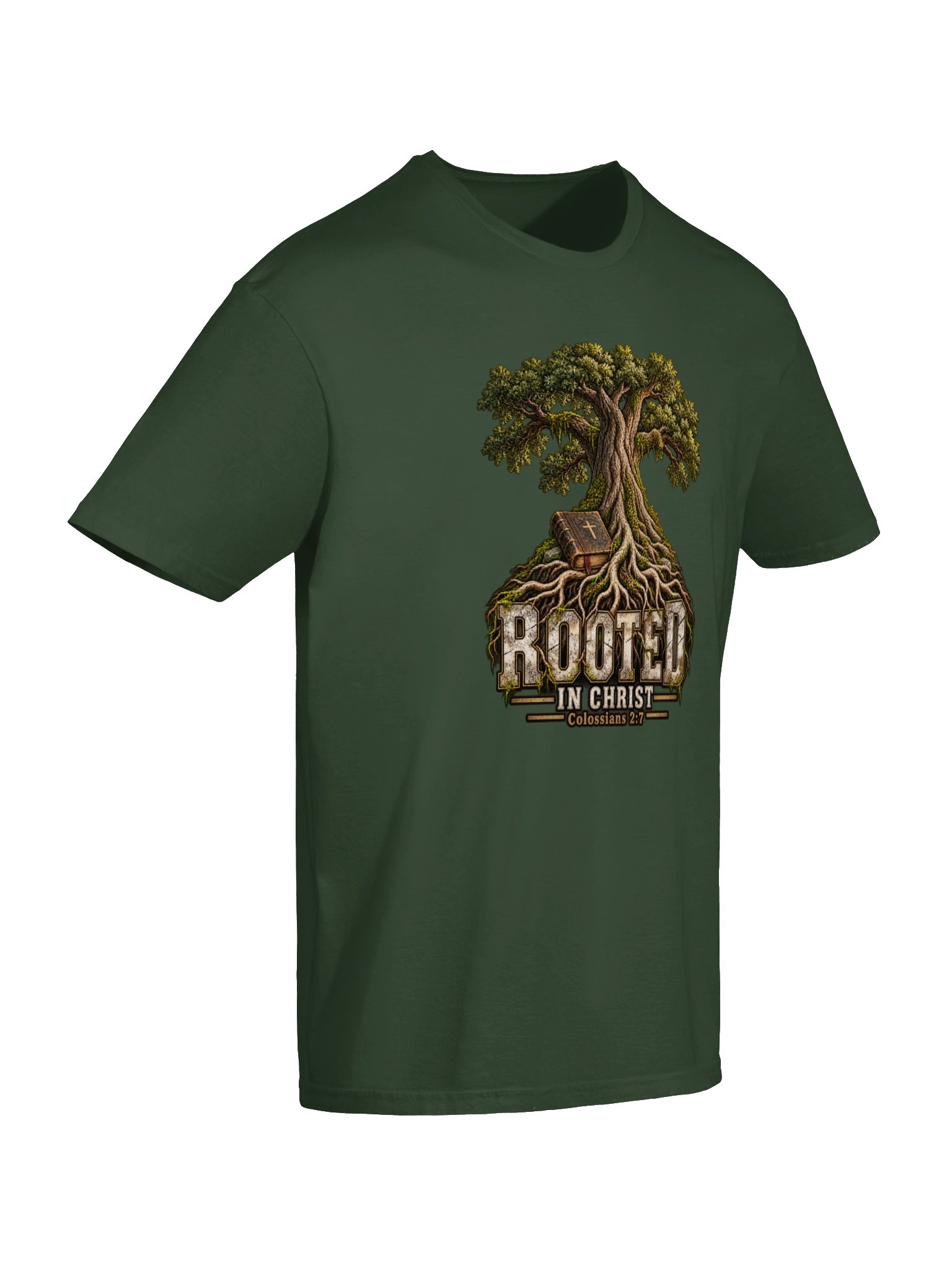 Rooted in Christ Tree Tee | Colossians 2:7 product image (26)