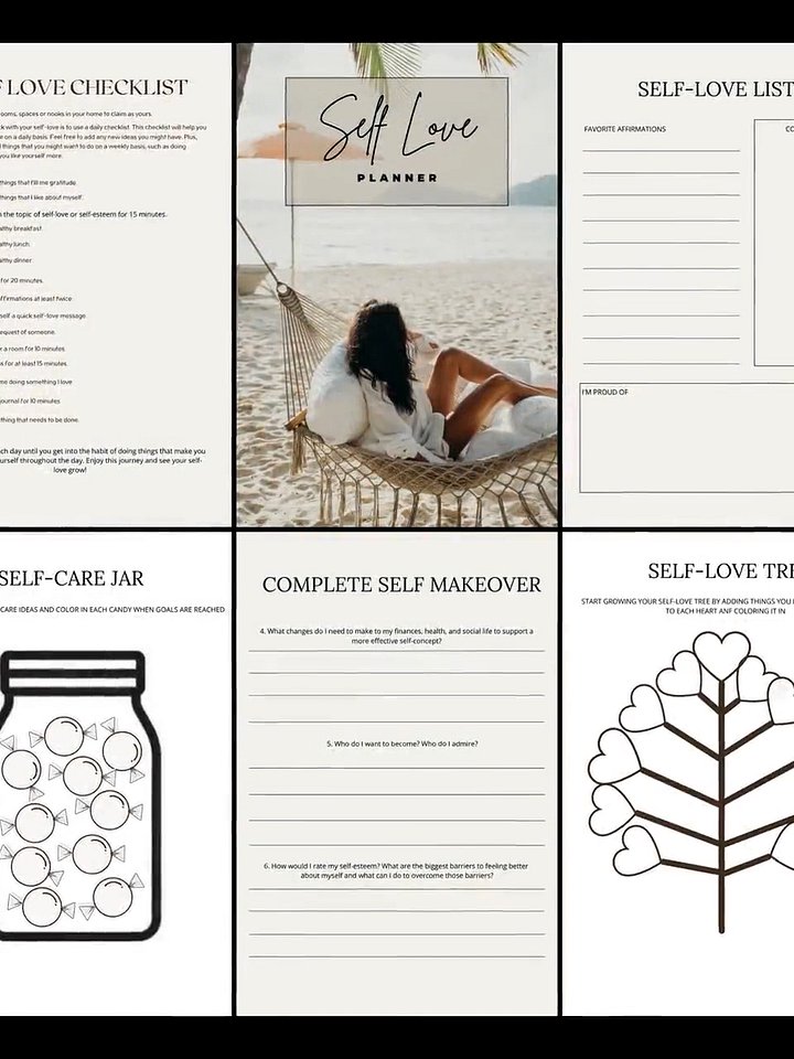 The Ultimate Self-Love Planner: 25 Guided Pages to Heal, Reflect & Grow.New Digital Product product image (2)