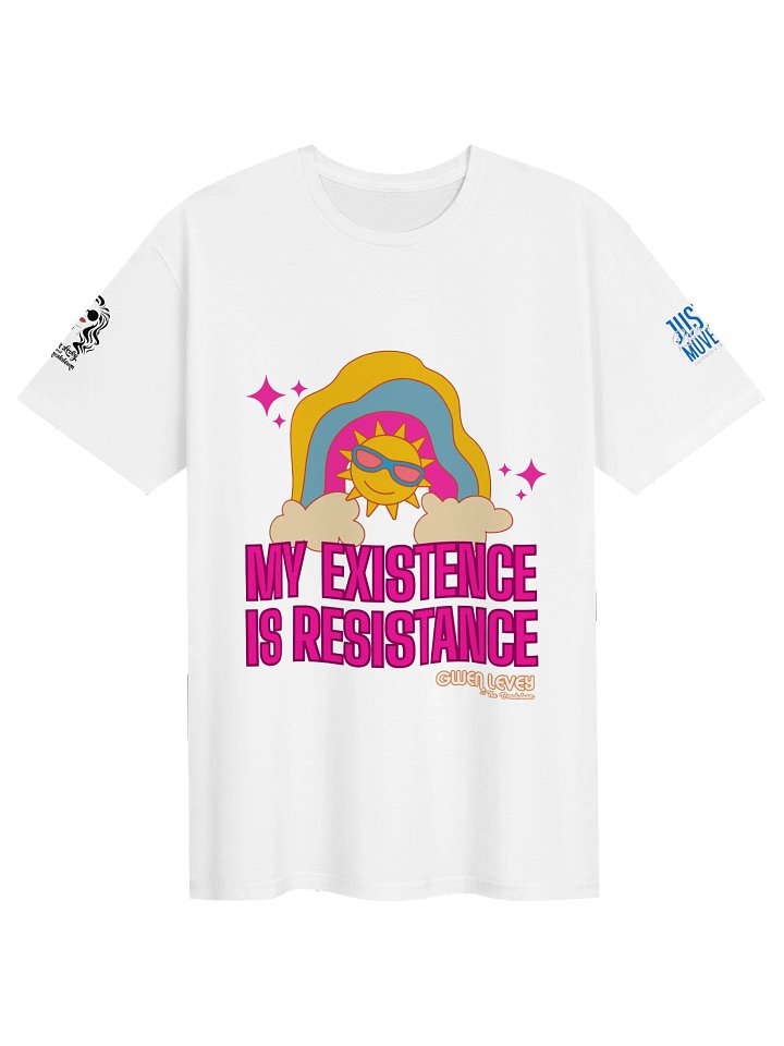 'My Existence is Resistance' Tee - WHITE product image (1)