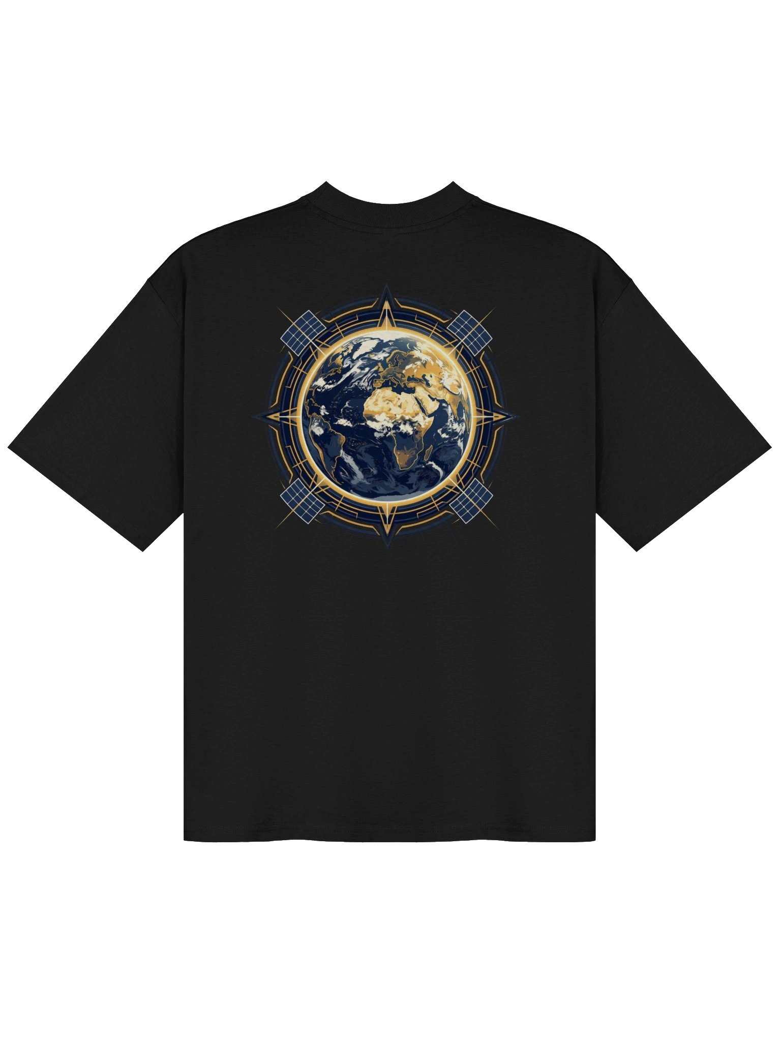 Cosmic Earth Compass Unisex Oversized Tee product image (2)