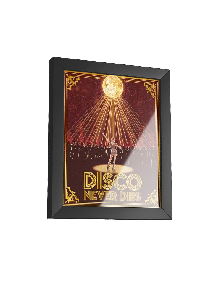 Disco Never Dies – Vintage Poster product image (1)