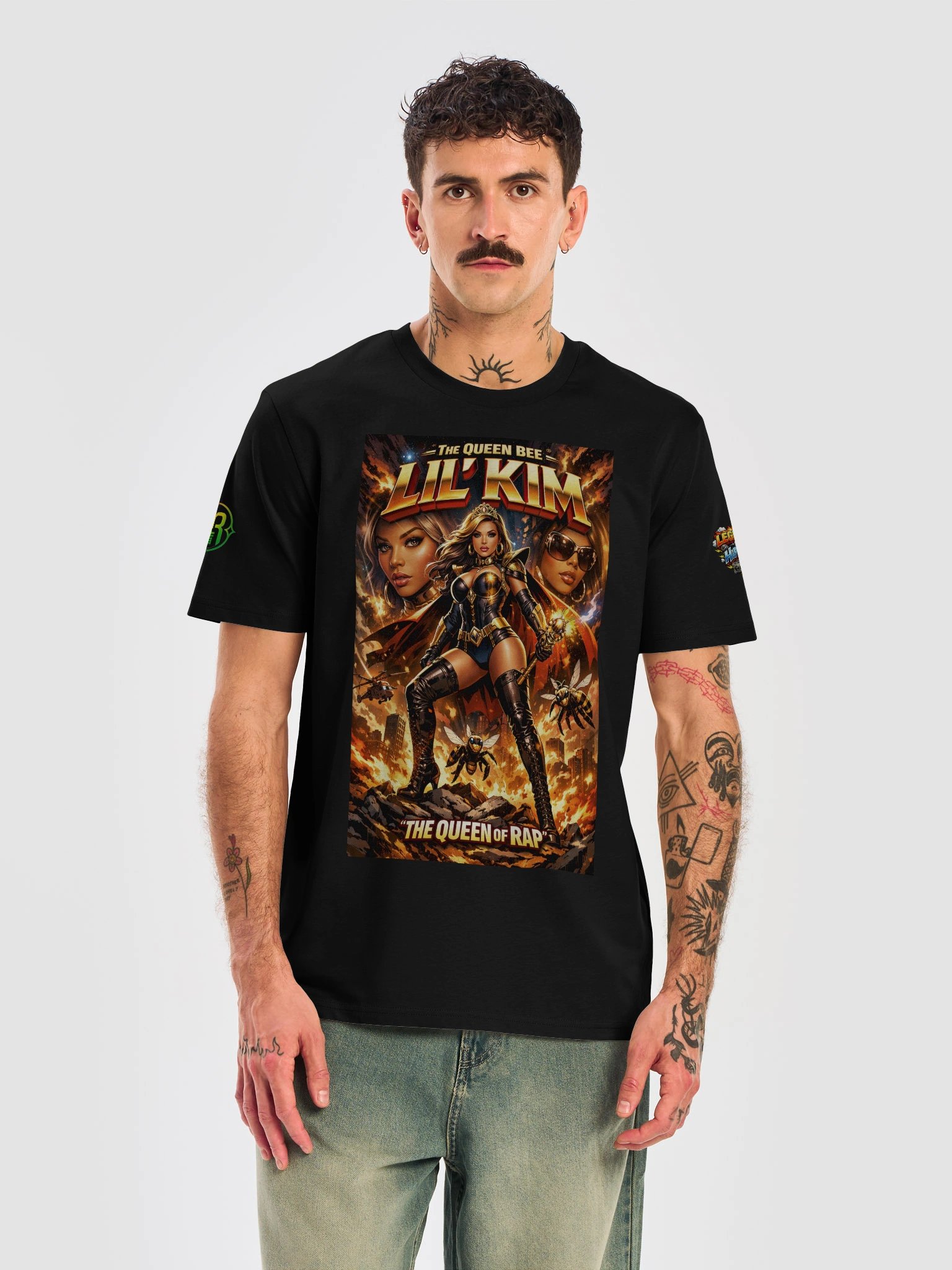 Queen Bee Lil’ Kim — Hip-Hop Royalty Graphic T-Shirt product image (5)