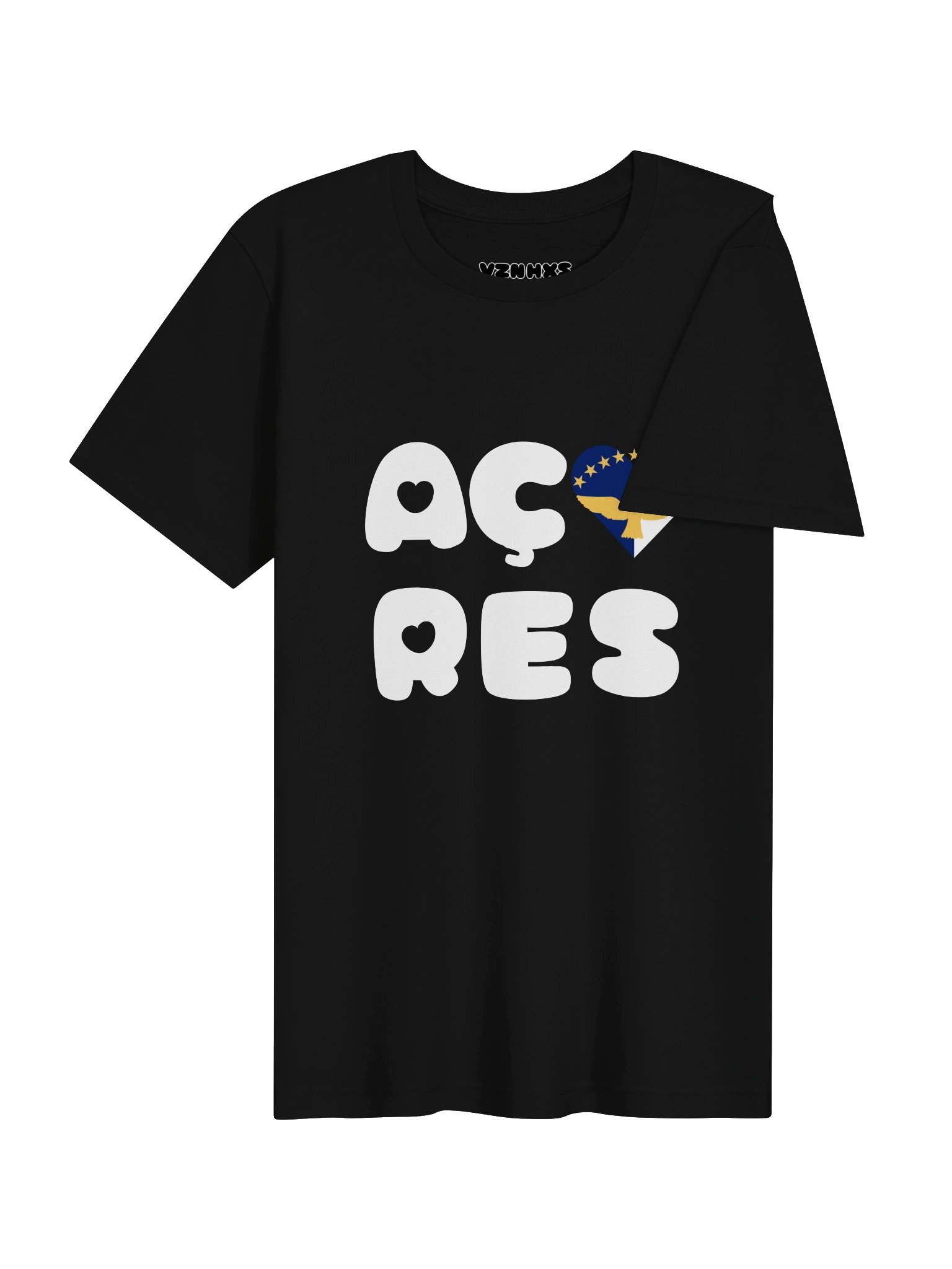 azores hearts (white text) supersoft tee product image (84)