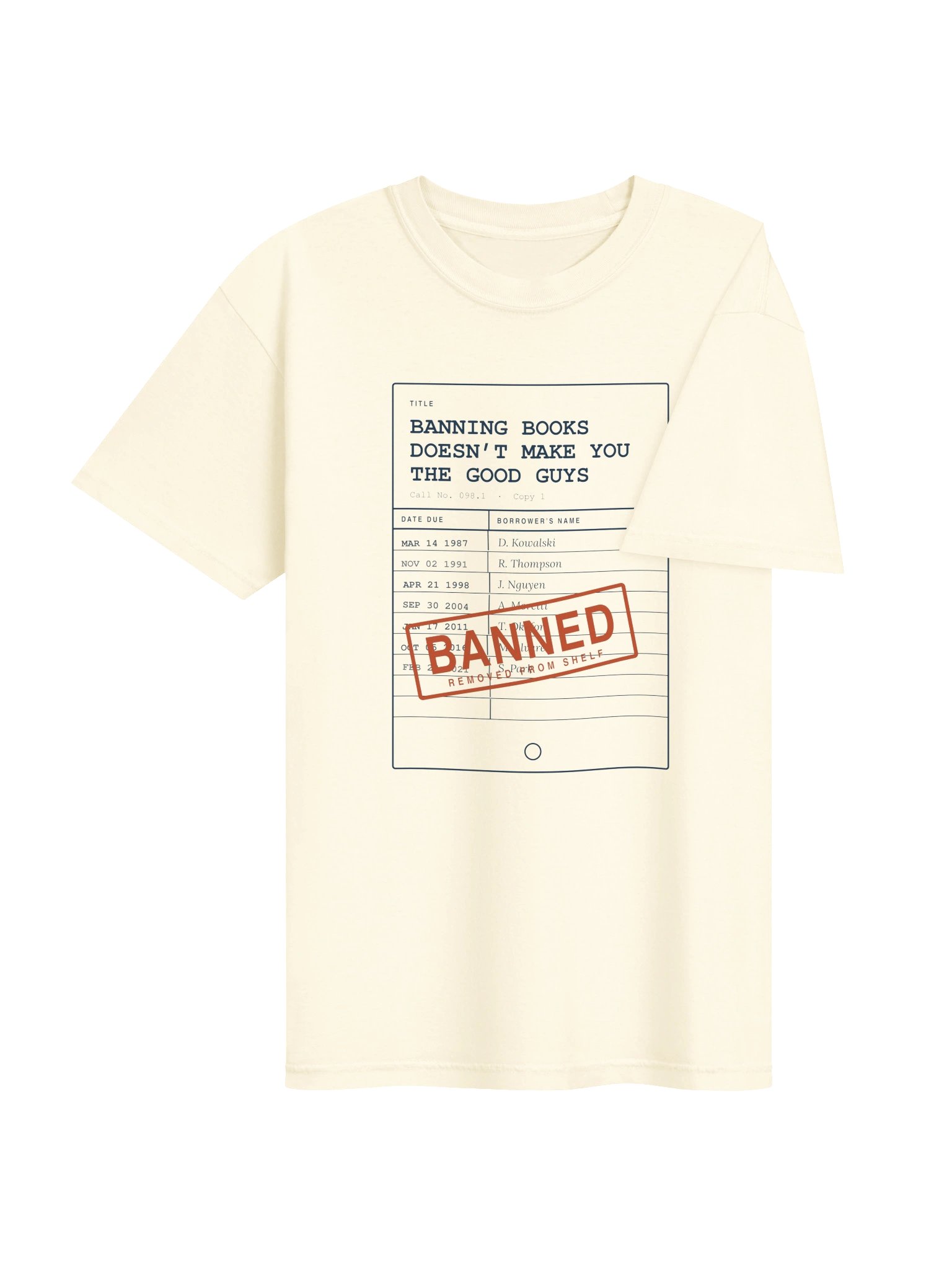 Banning Books — Library Card Tee product image (4)