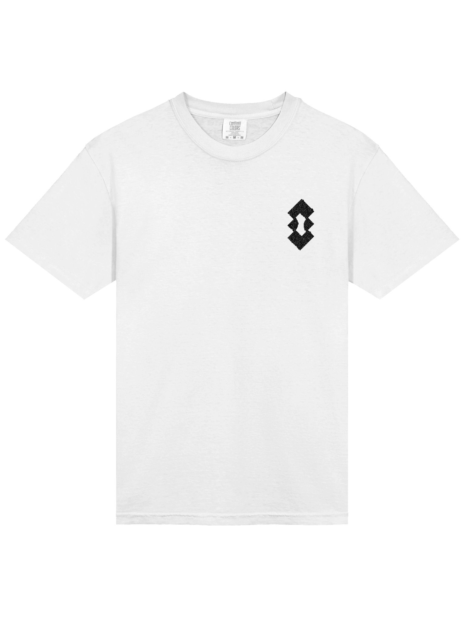 Dystopian Embroidered T-Shirt (White) product image (3)