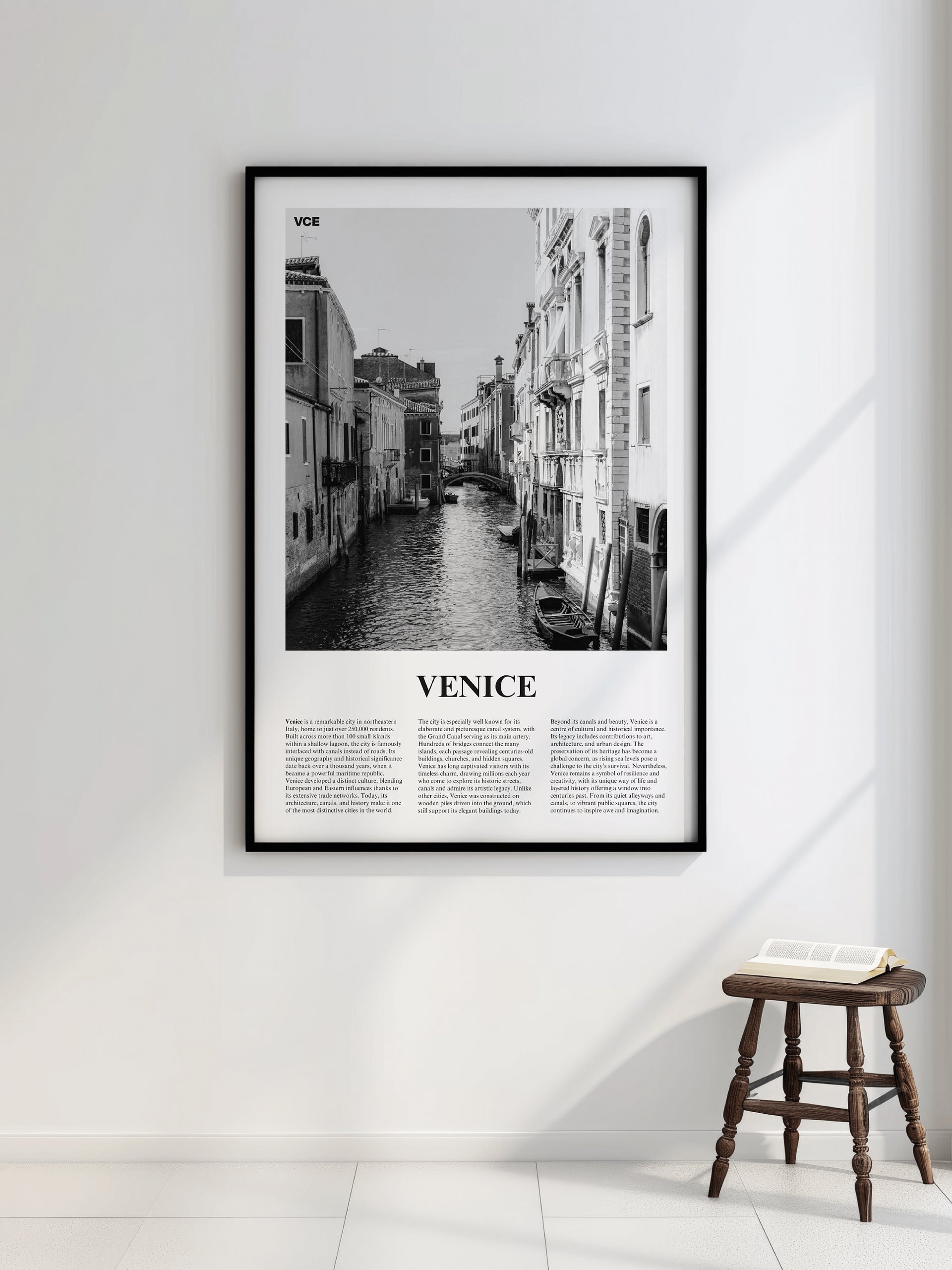 Venice 04 Newspaper Poster | Framed product image (2)