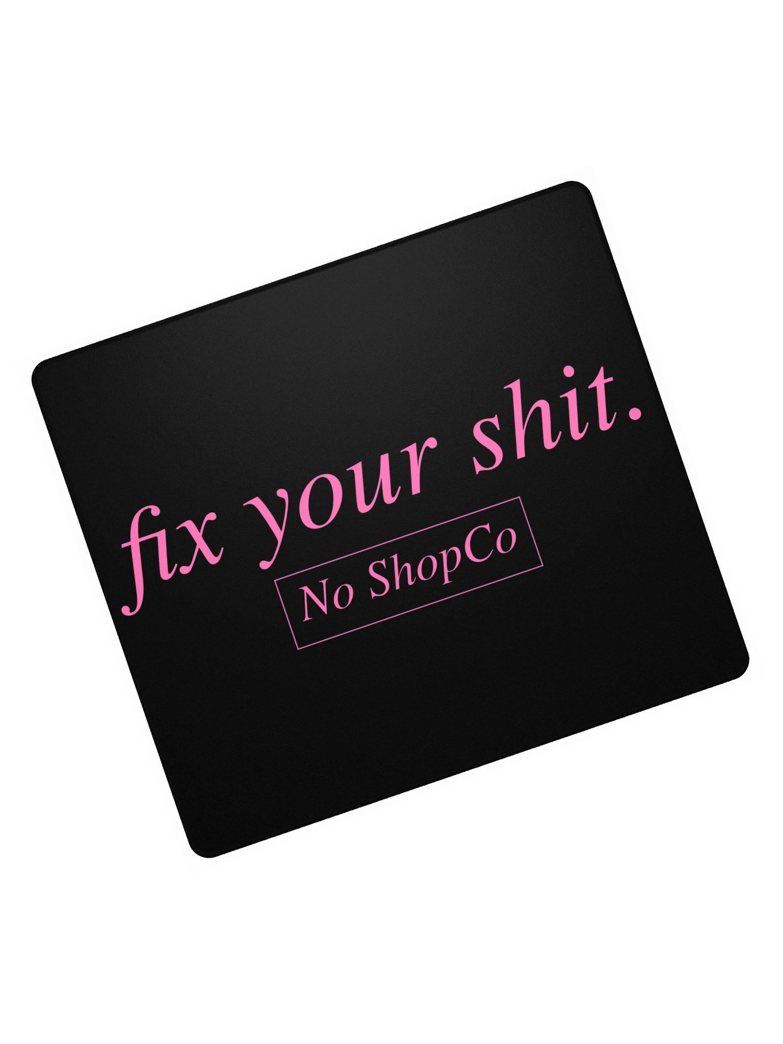 No ShopCo Gaming Mouse Pad - Pink on Black product image (7)