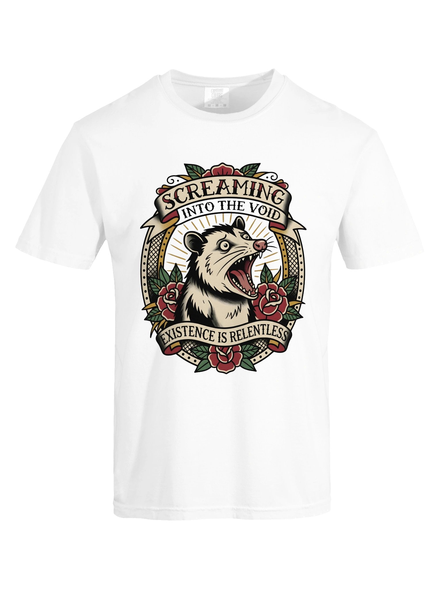 Screaming Into the Void Opossum Tee product image (5)