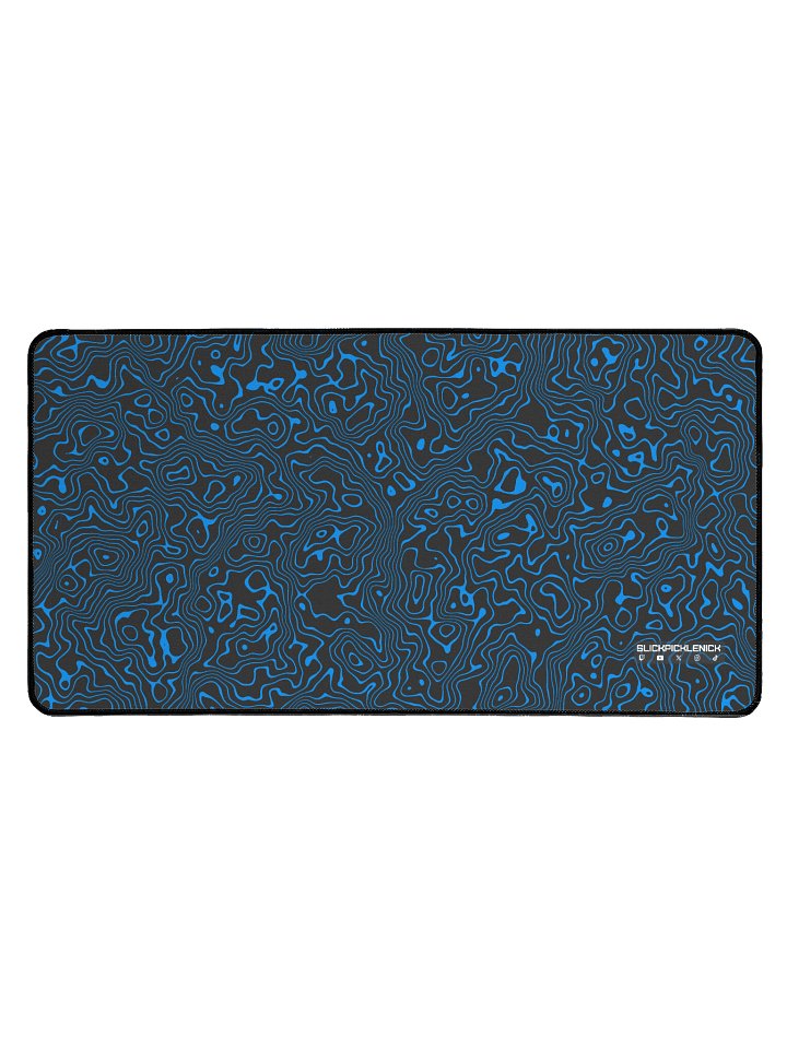 Blue Topographic Desk Mat product image (1)