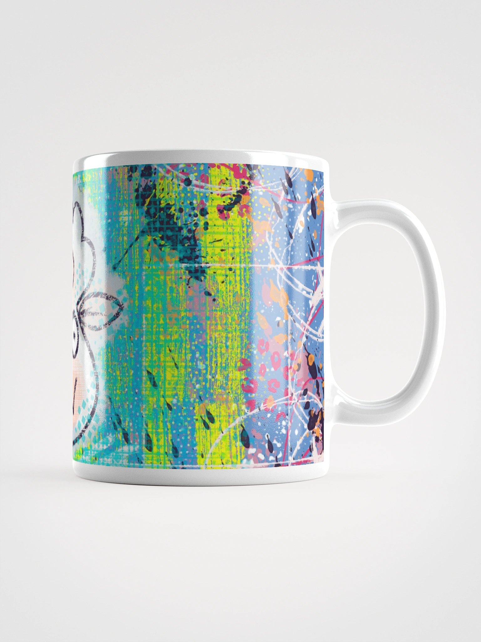 Whimsical Hand Drawn Cartoon Sheep Mug product image (2)