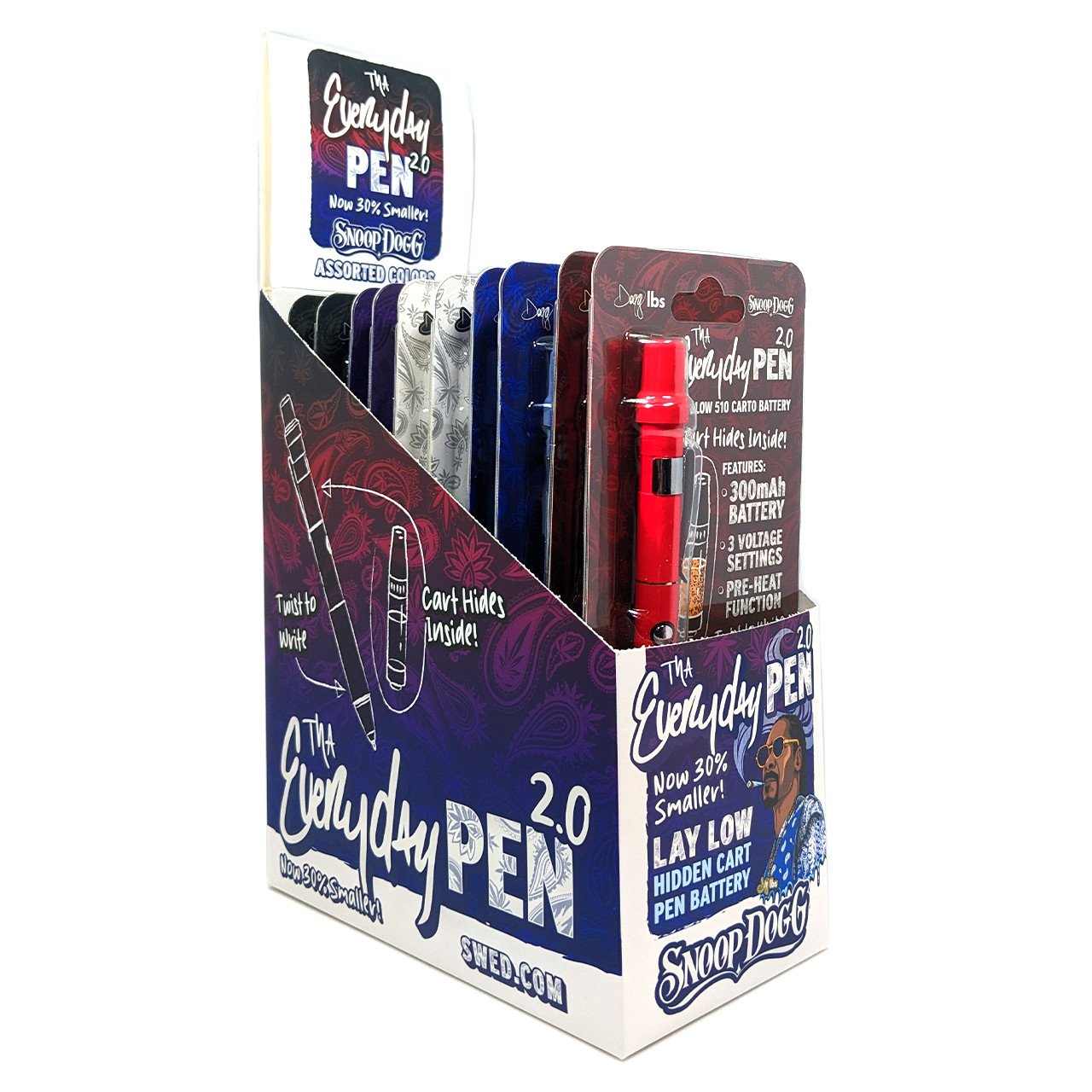 Snoop Dogg lbs - Tha Everyday Pen 2.0 - Display of 10 - Assorted Colors product image (1)
