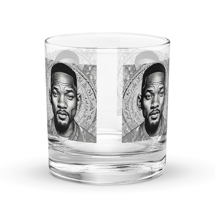 Intricate Line Art Portrait Rocks Glass Set product image (2)