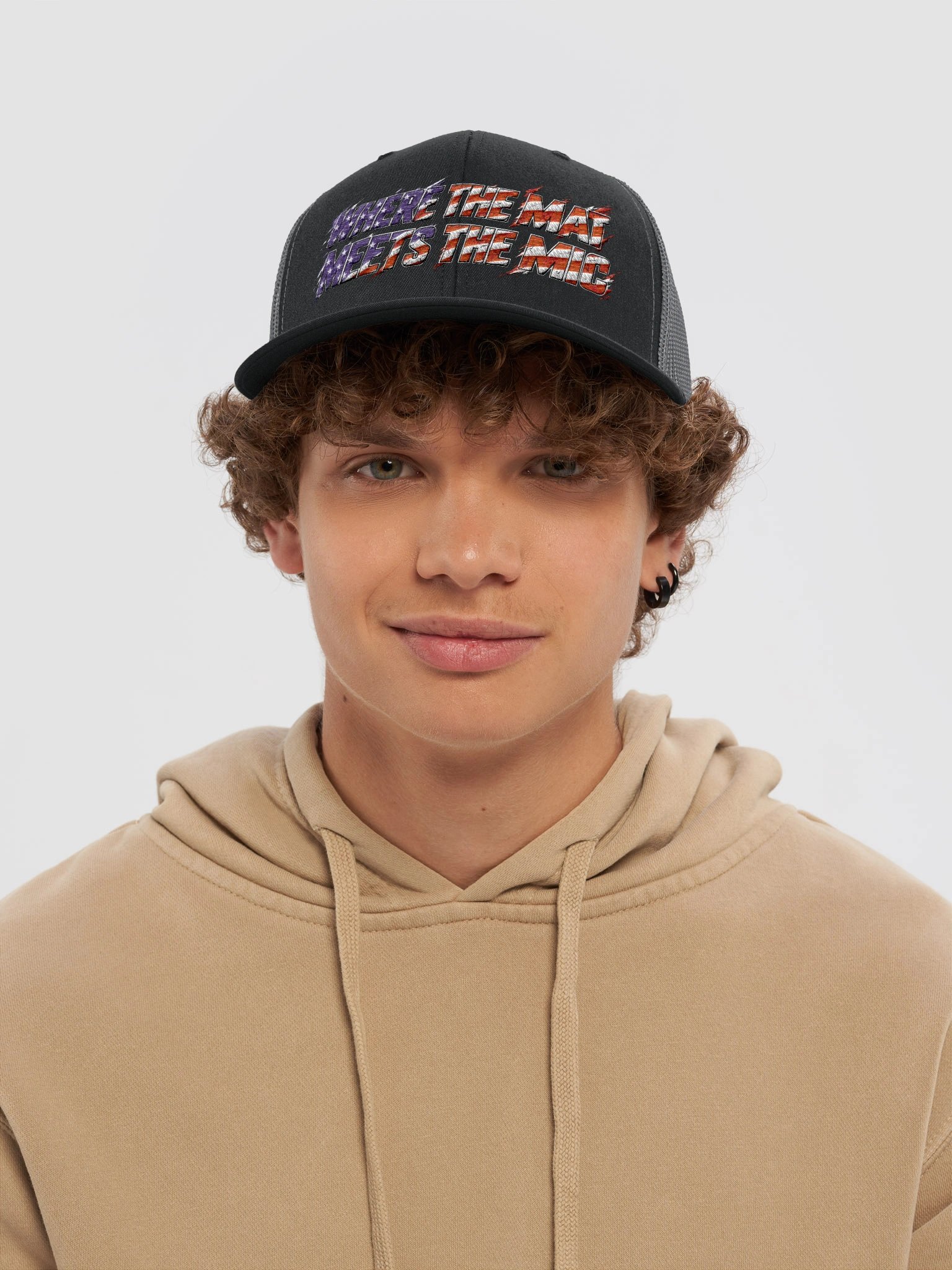 Where the Mat Meets the Mic 250 Trucker Hat product image (33)