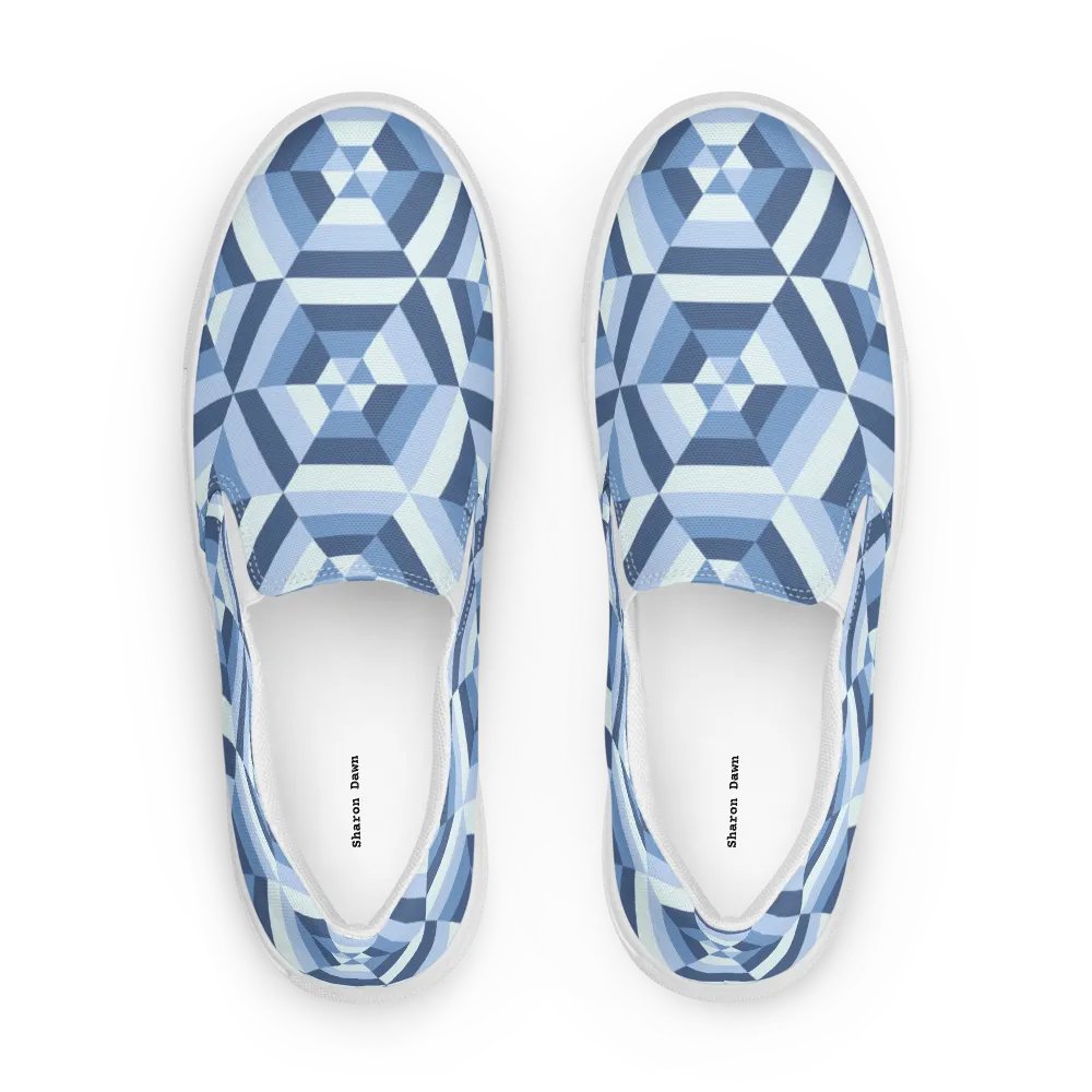 Illusion Cubes Slip-On Canvas Shoes product image (8)