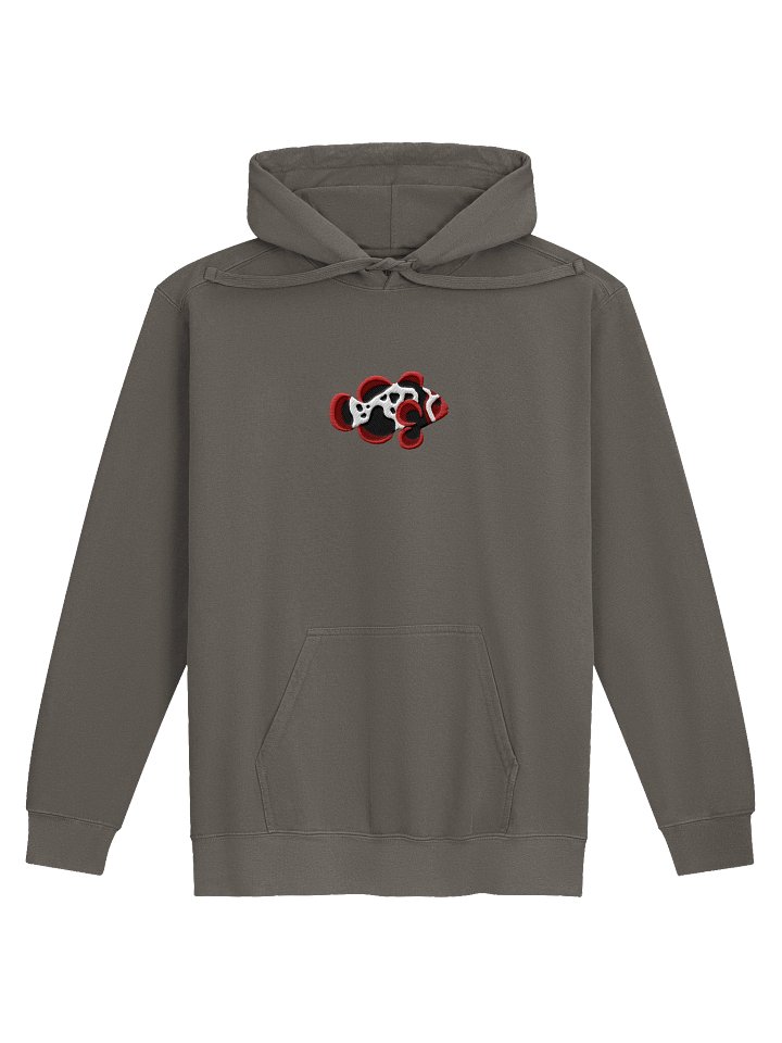 Lightning Maroon Clownfish Embroidered Hoodie | Saltwater Reef Aquarium Fish & Ocean Lover Apparel product image (5)