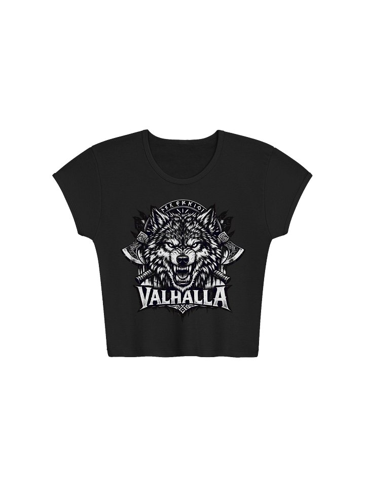 Viking Hardstyle | Welcome to Valhalla | Women's Ribbed Crop Top product image (1)