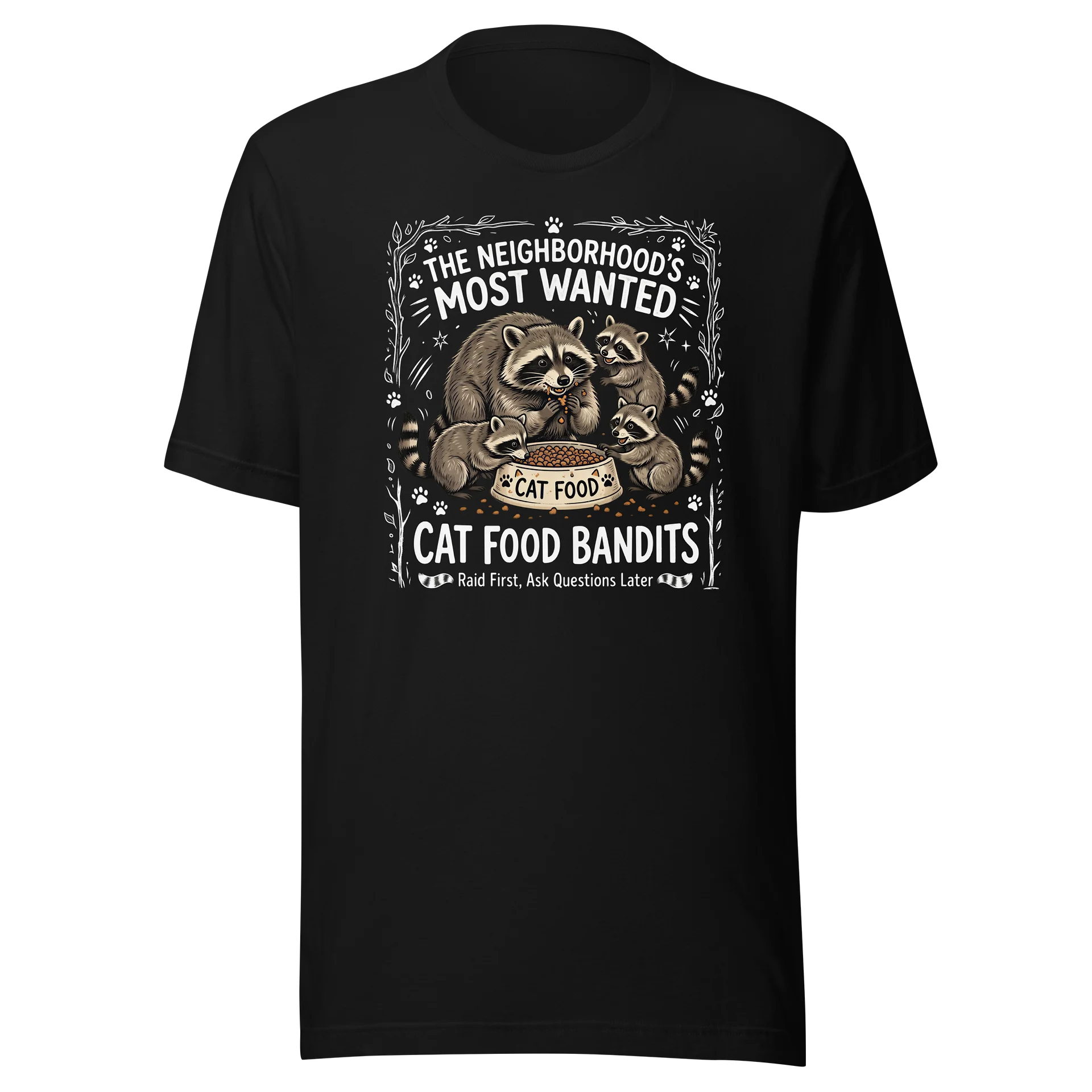 Women's The Neighborhood's Most Wanted - Cat Food Bandits Tshirt product image (1)