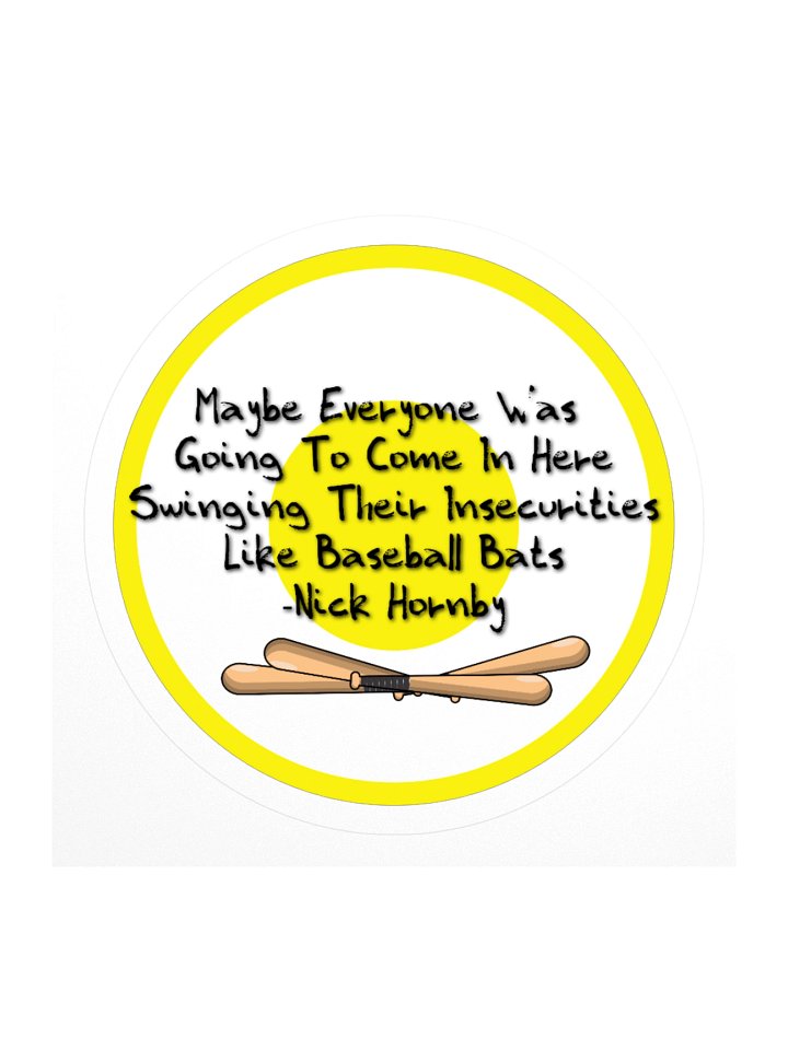 Swinging Insecurities Circle Sticker product image (1)