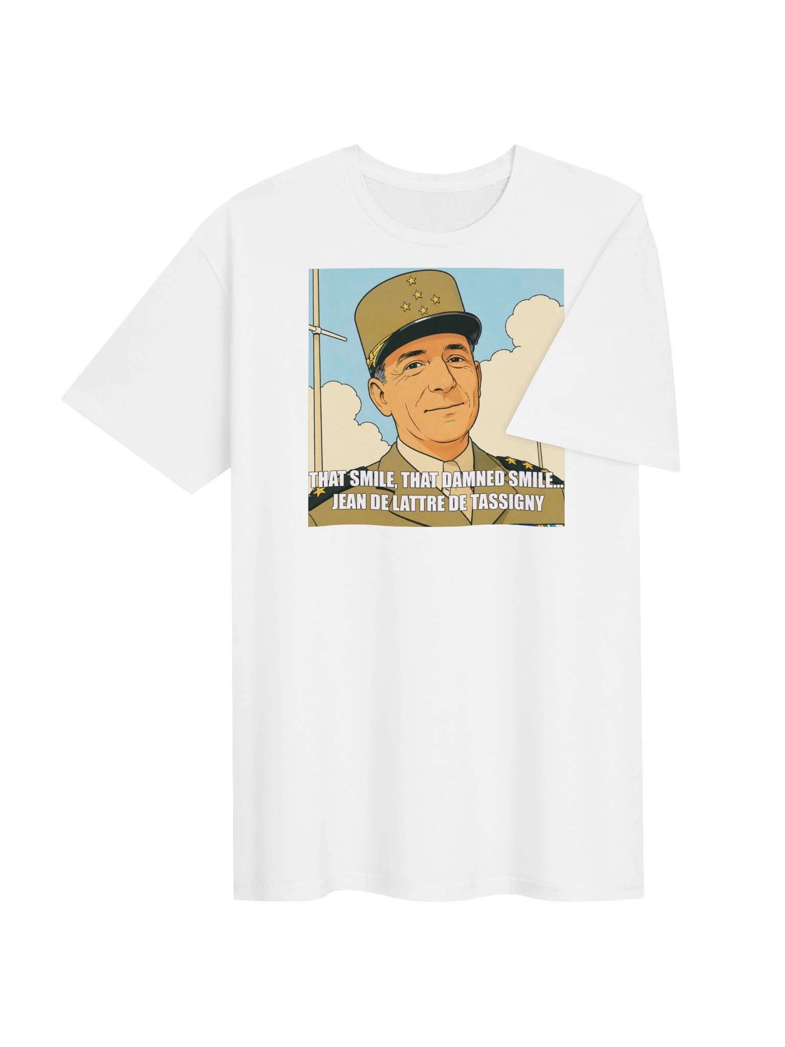 That smile, That damn smile - Jean De Lattre De Tassigny (Herr T-shirt) product image (4)