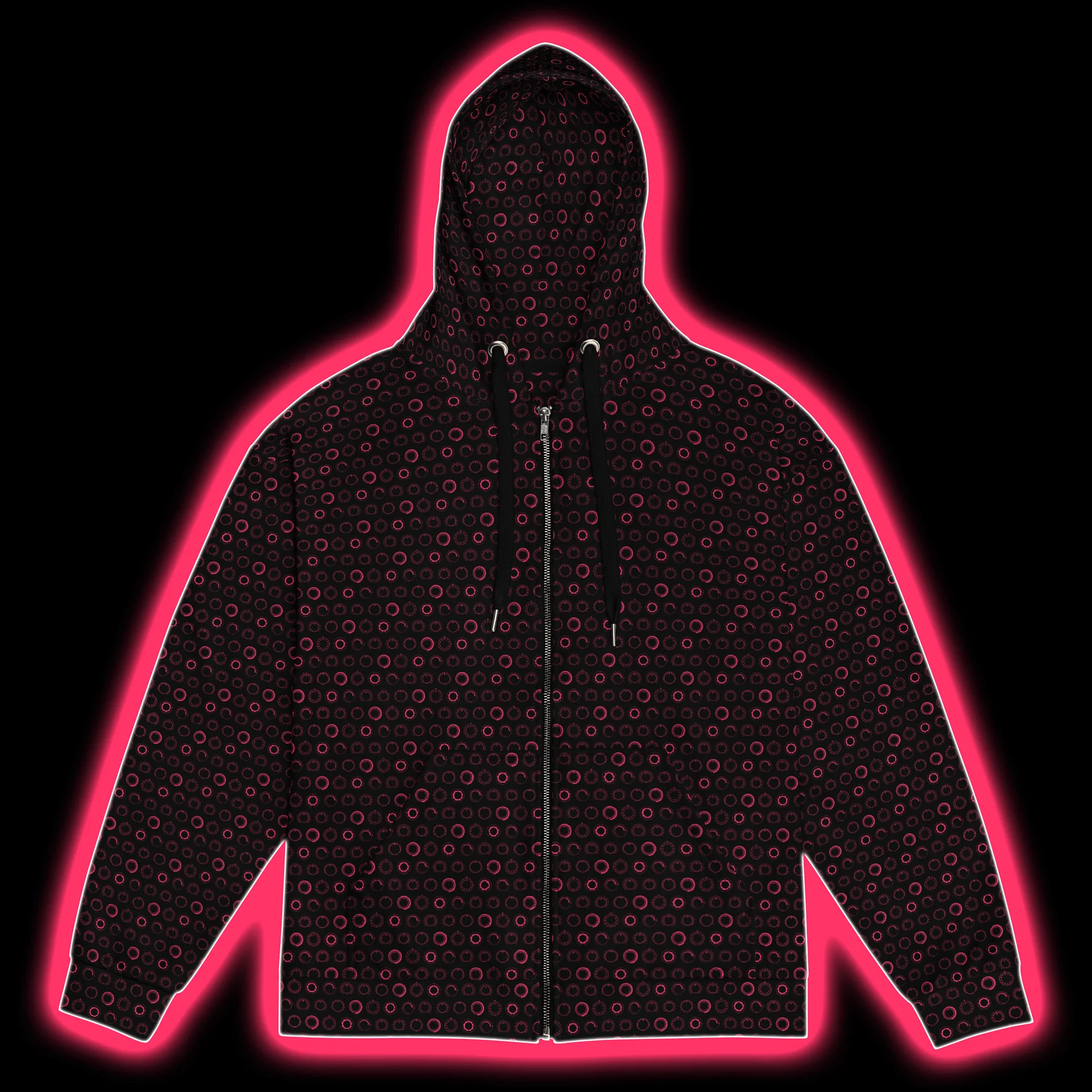 Synthesis Controls Zip Hoodie - (7 Modular Synth Dials) HYDROGEN product image (1)