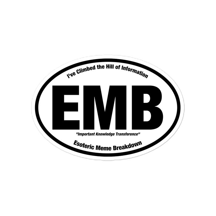 Esoteric Meme Breakdown die-cut sticker product image (1)