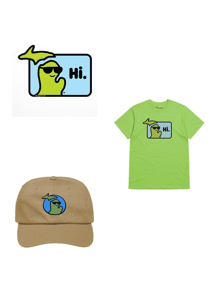 MI Says Hi™ Shirt, Hat & Sticker Bundle product image (1)