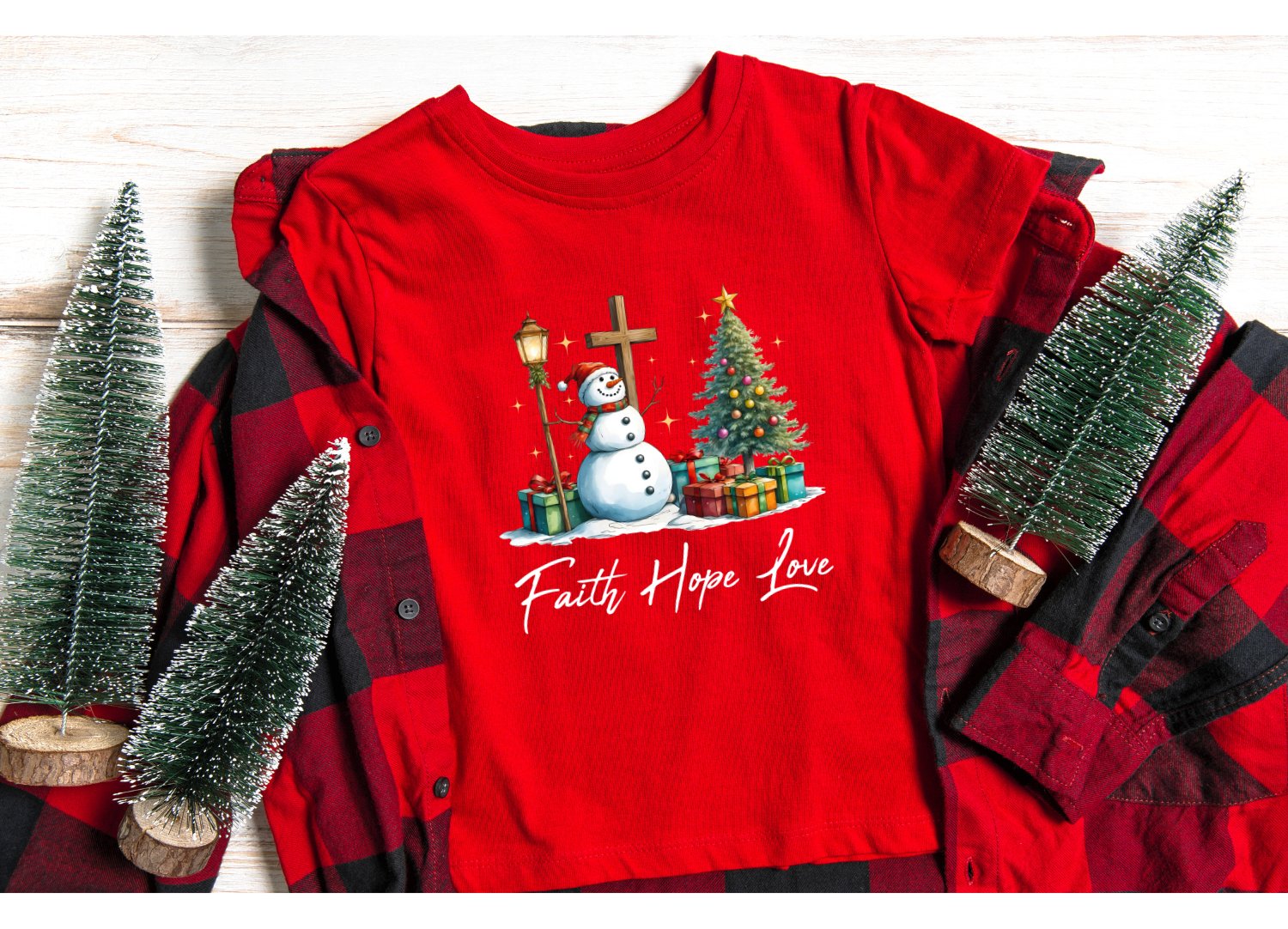 Faith Hope and Love Winter Wonderland T-Shirt product image (37)