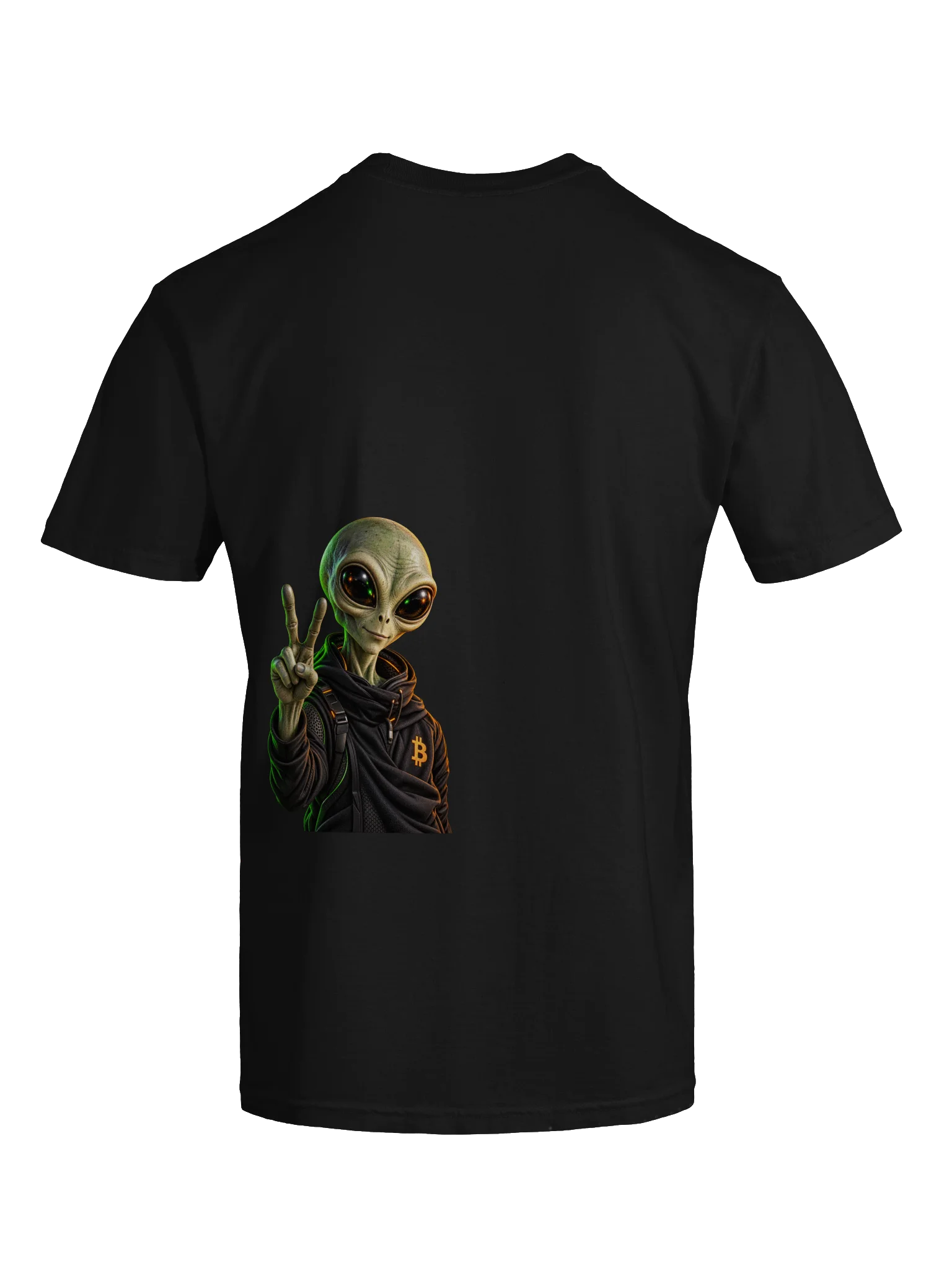 UFO Alien Peace Bitcoin Shirt product image (11)