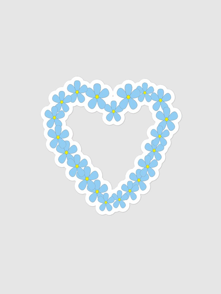 Forget-Me-Not Heart Bubble-free stickers product image (1)