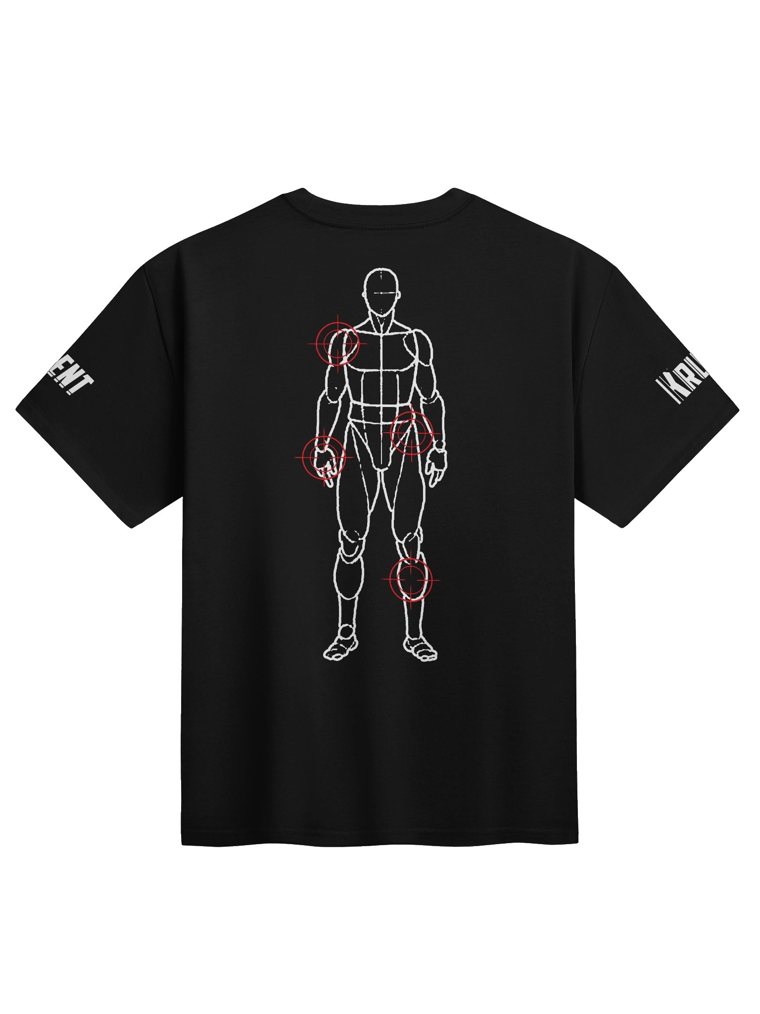 Targeted Chaos Oversized Blk Tee product image (2)