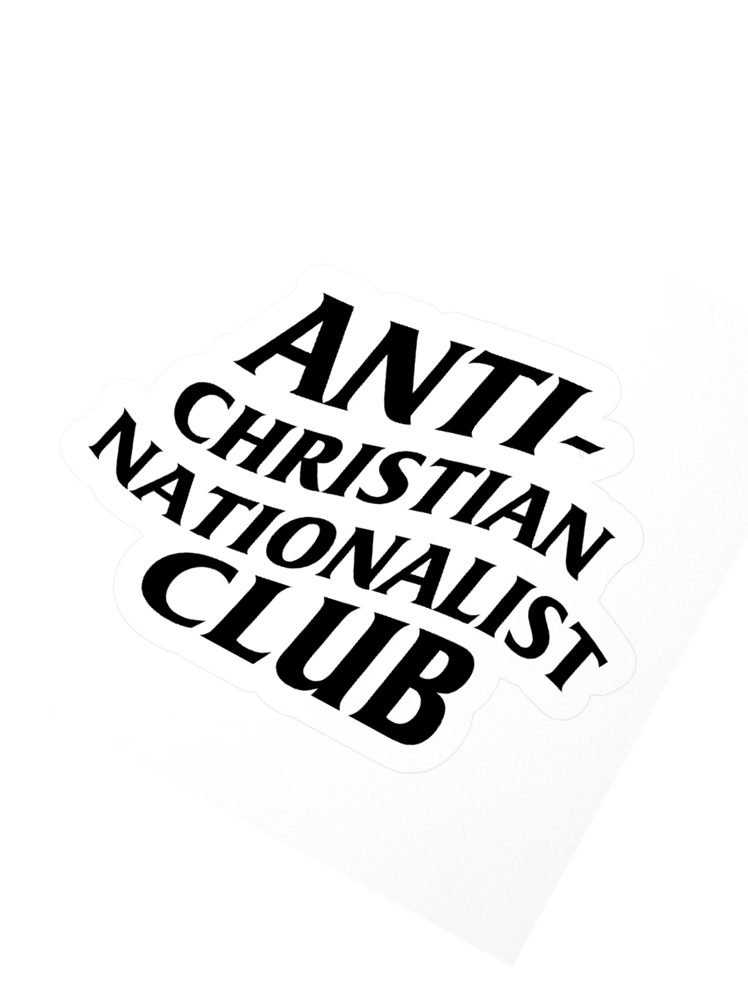 Anti-Christian Nationalist Club Sticker product image (2)