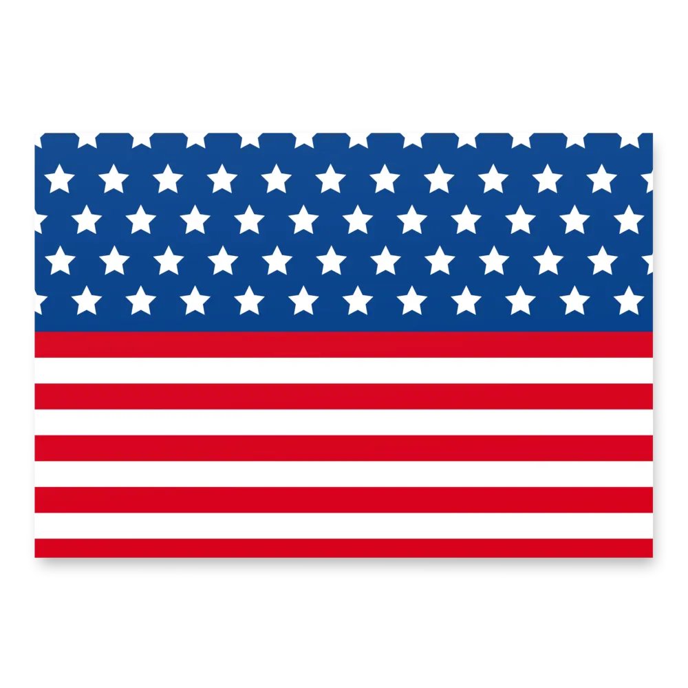 Exclusive Patriotic United States Flag Wrapping Paper Set (3 Sheets) - Gift Wrap product image (1)